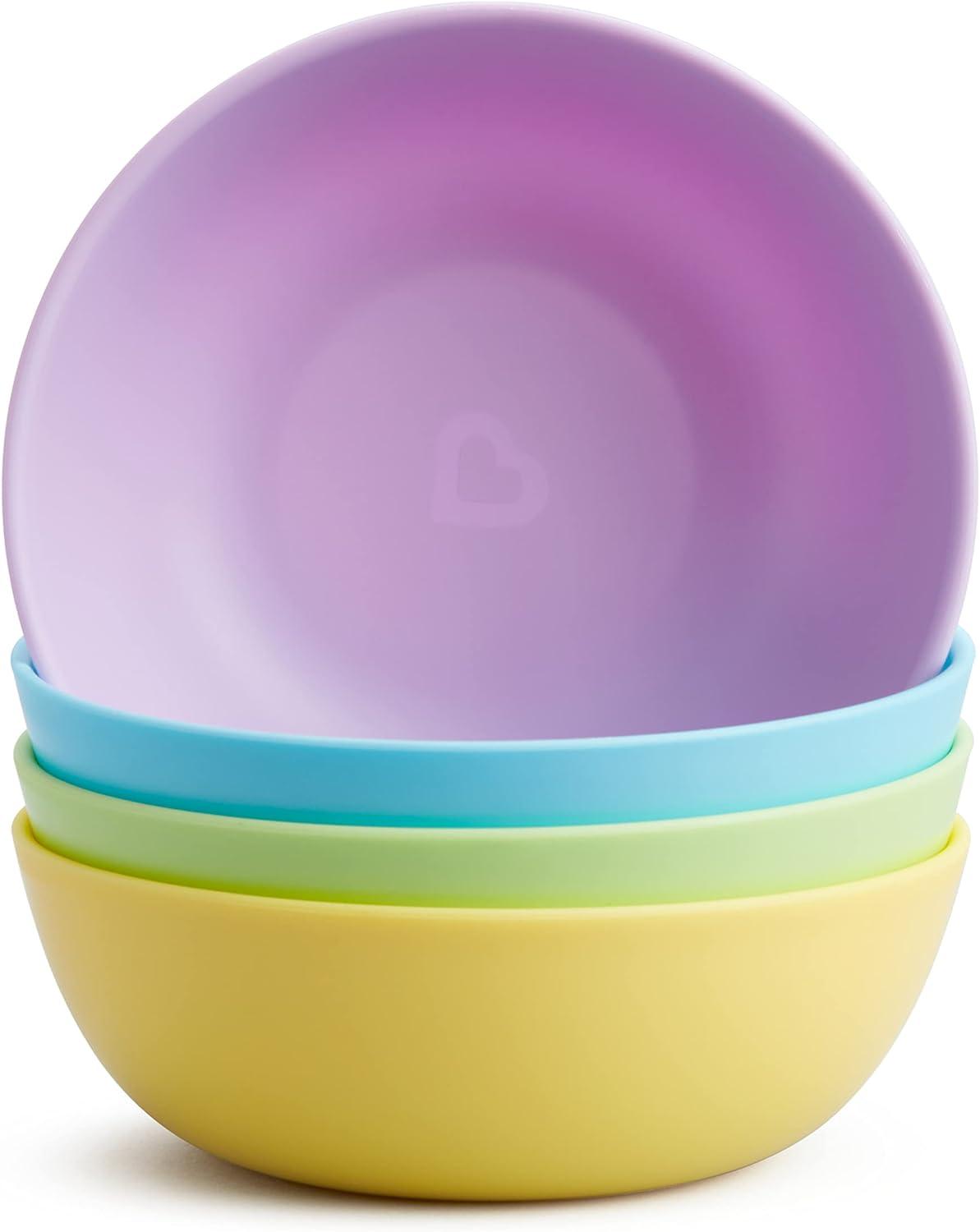 imageMunchkin 12pc Baby and Toddler Feeding Supplies Set  Includes Plates Bowls and Cups12 Count Pack of 1