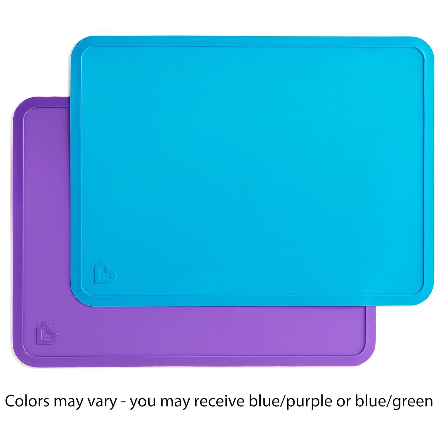 imageMunchkin 2pk Silicone Placemats and 6pk Color Changing Forks and Spoons