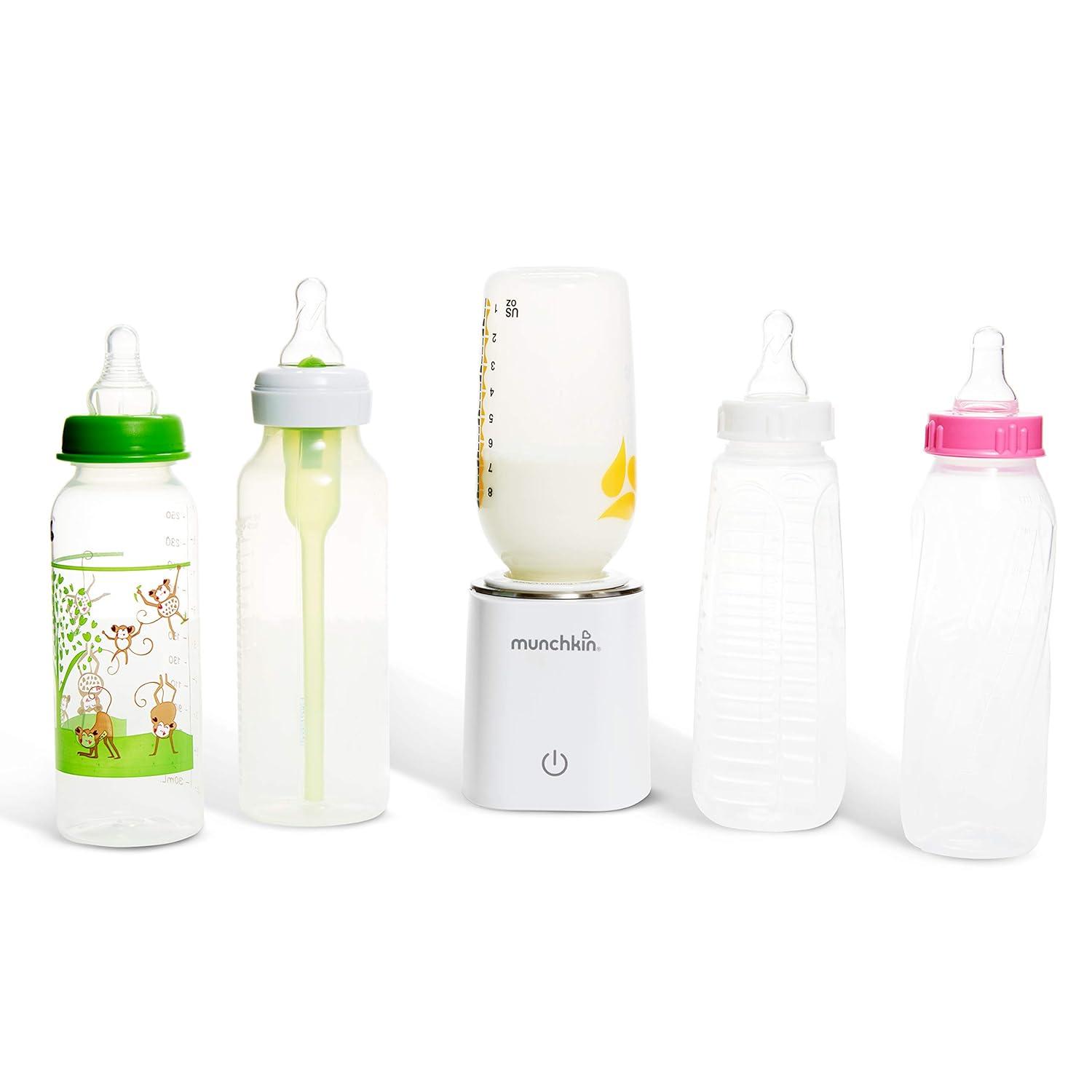 imageMunchkin 98 Digital Bottle Warmer Plugin with Four Adapters  Fits Most Baby Bottles White 1 Count Pack of 1Bottle Warmer