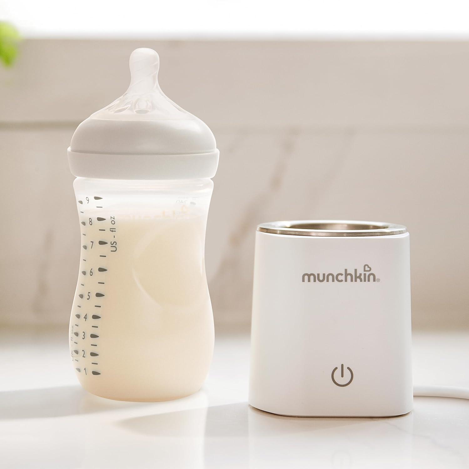 imageMunchkin 98 Digital Bottle Warmer Plugin with Four Adapters  Fits Most Baby Bottles White 1 Count Pack of 1Bottle Warmer