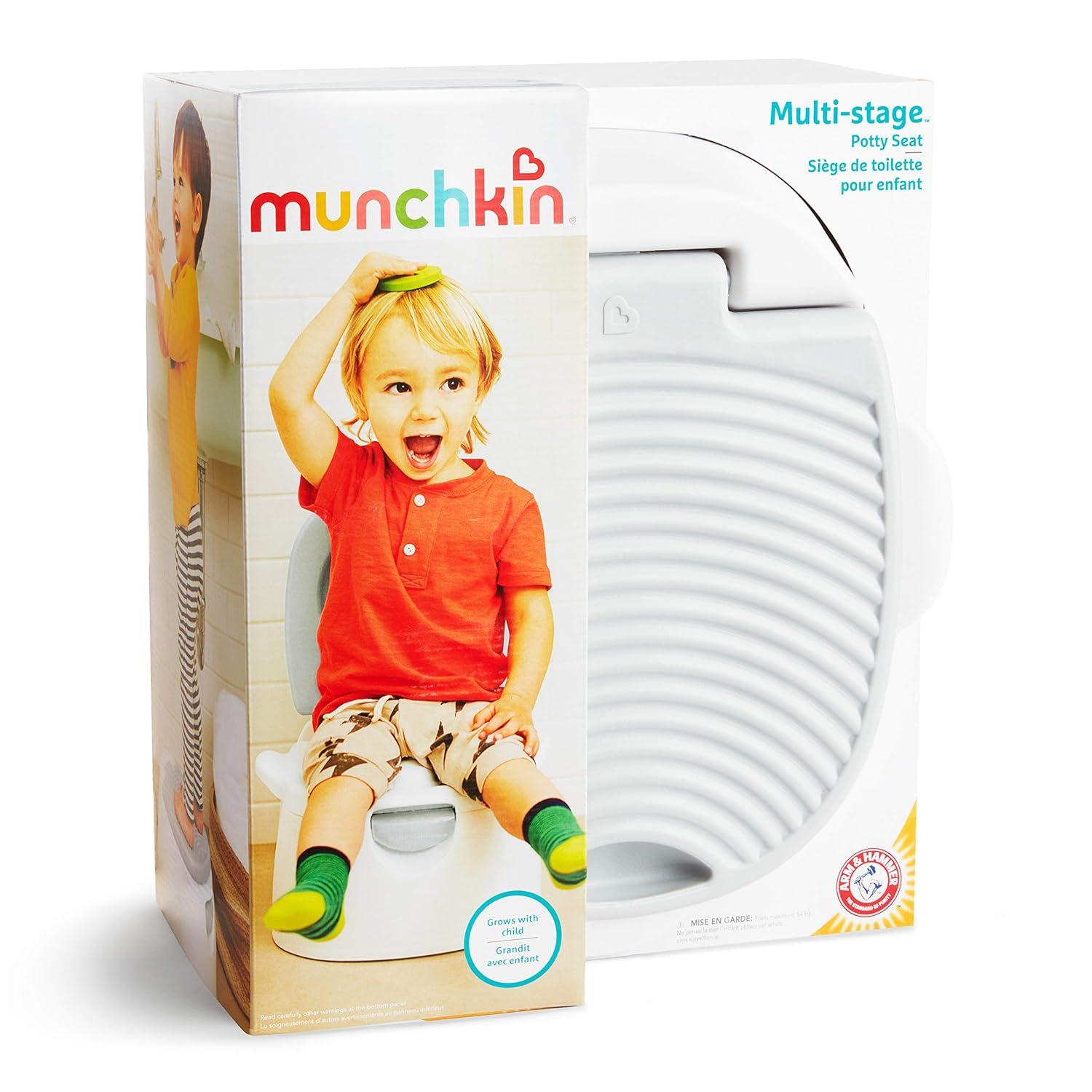 imageMunchkin Arm ampamp Hammer MultiStage 3in1 Potty Seat Potty Chair Trainer Ring and Step Stool GreyPotty