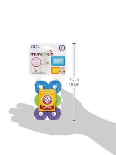 imageMunchkin Arm and Hammer Diaper Bag Refills 6 Pack 72 Bags12 Count Pack of 6