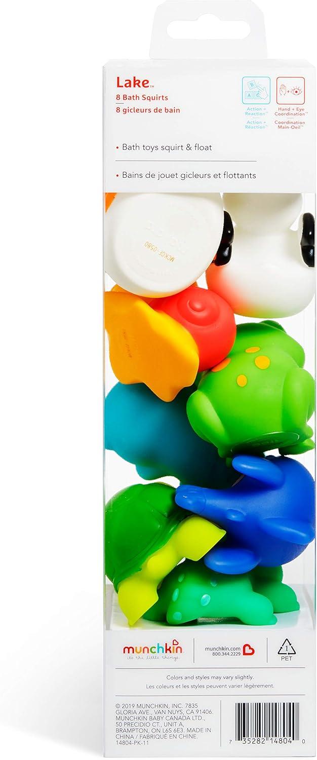 imageMunchkin Baby Bath Toy Squirts for Babies and Toddlers 9 Months and Up Ocean Sea Animals Squirters 8 PackLake