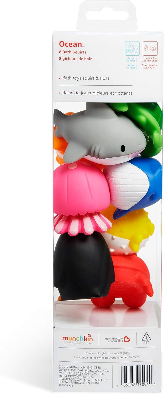 imageMunchkin Baby Bath Toy Squirts for Babies and Toddlers 9 Months and Up Ocean Sea Animals Squirters 8 PackOcean