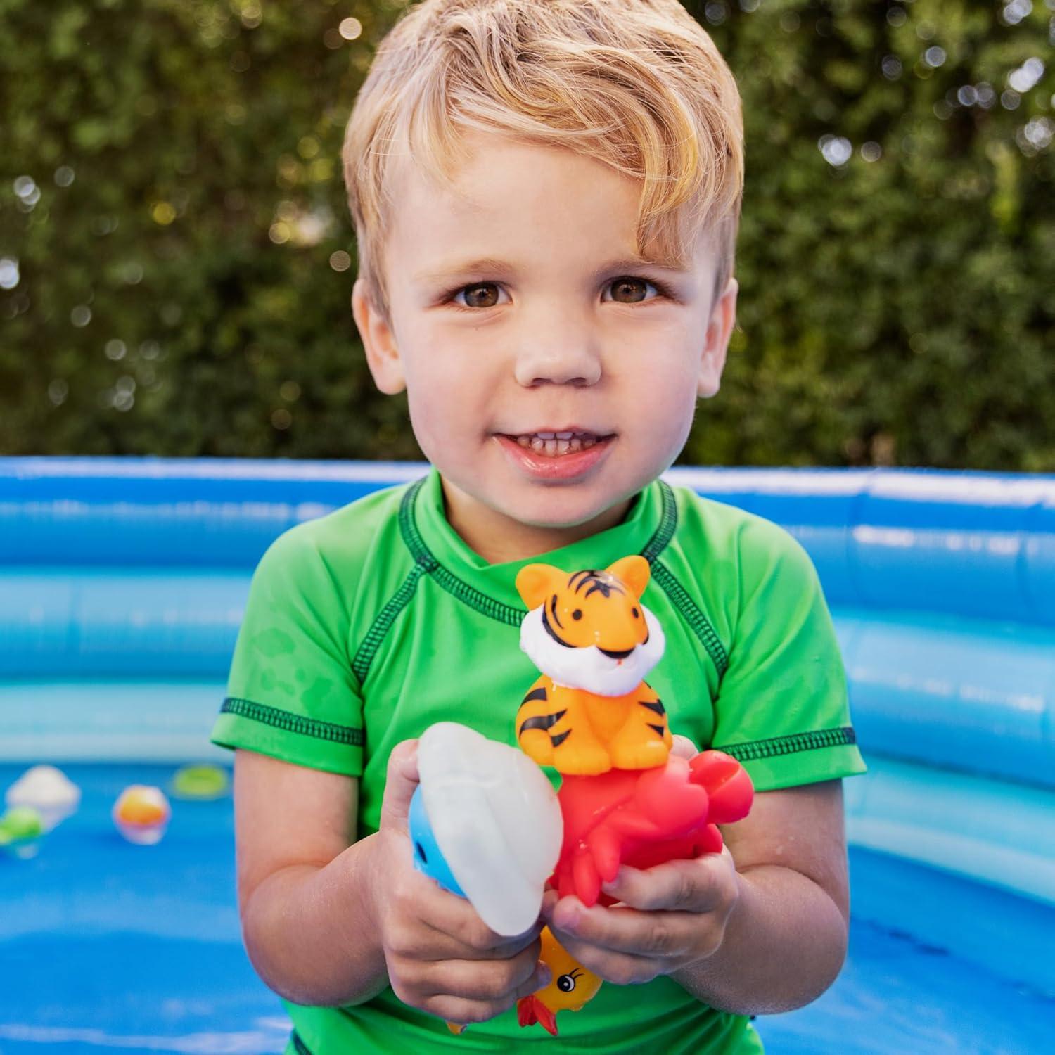 imageMunchkin Baby Bath Toy Squirts for Babies and Toddlers 9 Months and Up Wild Animal Squirters 8 Pack8 Piece Set