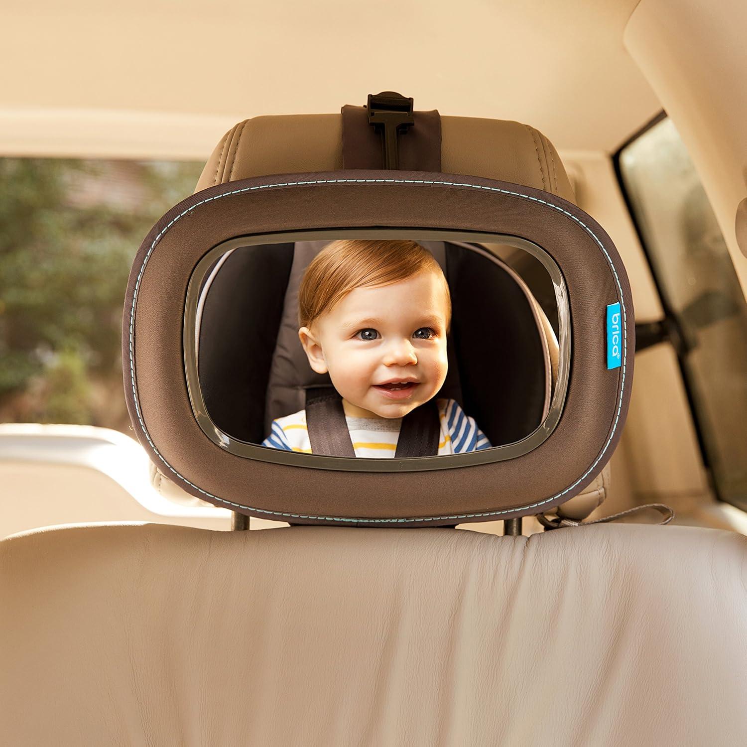 imageMunchkin Baby Car Mirror for Rear Facing Car Seats Clear View Baby inSight Auto Mirror Dark Grey1275x10 Inch Pack of 1
