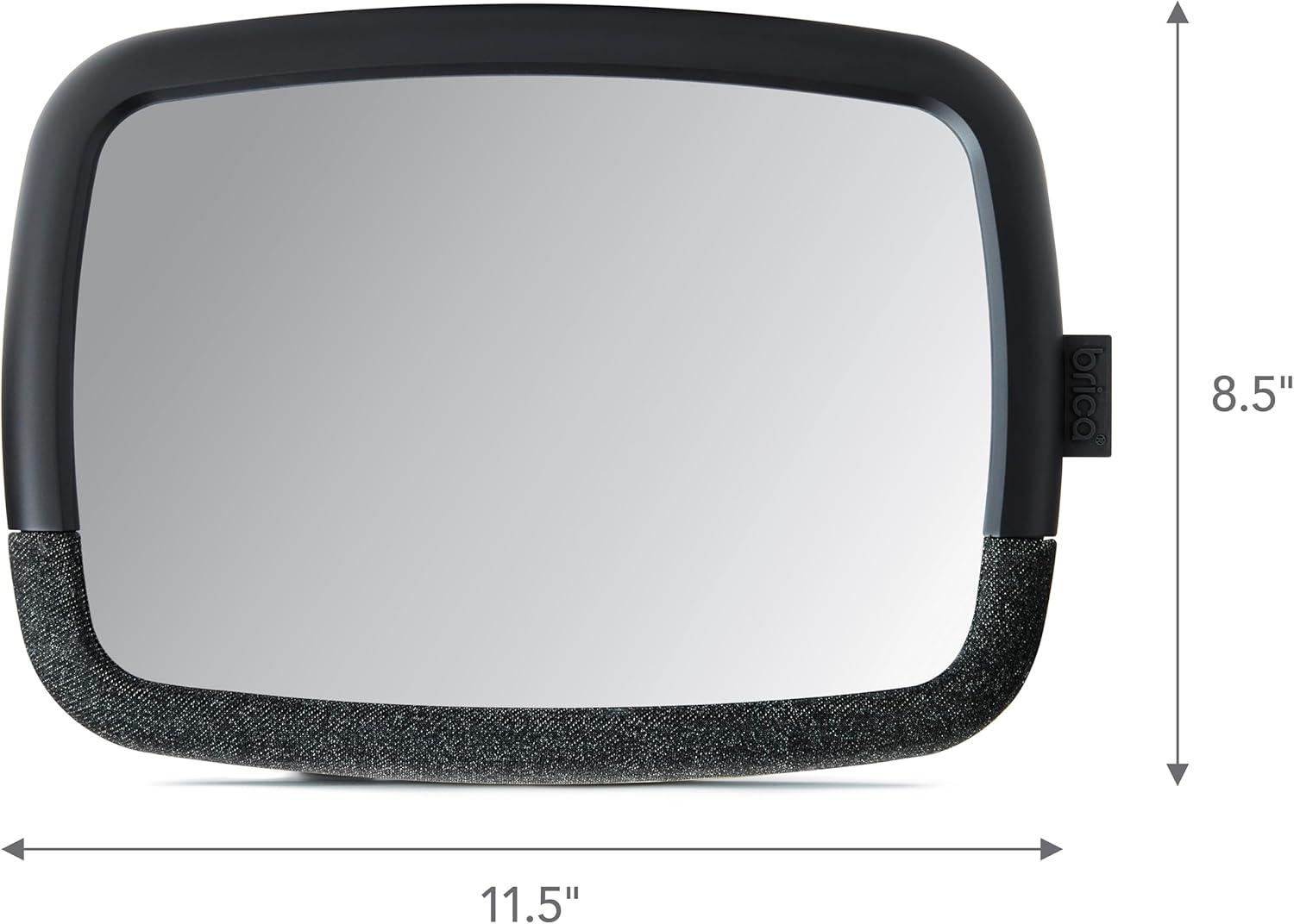 imageMunchkin Baby Car Mirror for Rear Facing Car Seats Pivot 360 Baby inSight Adjustable Auto Mirror Black1125x8 Inch Pack of 2