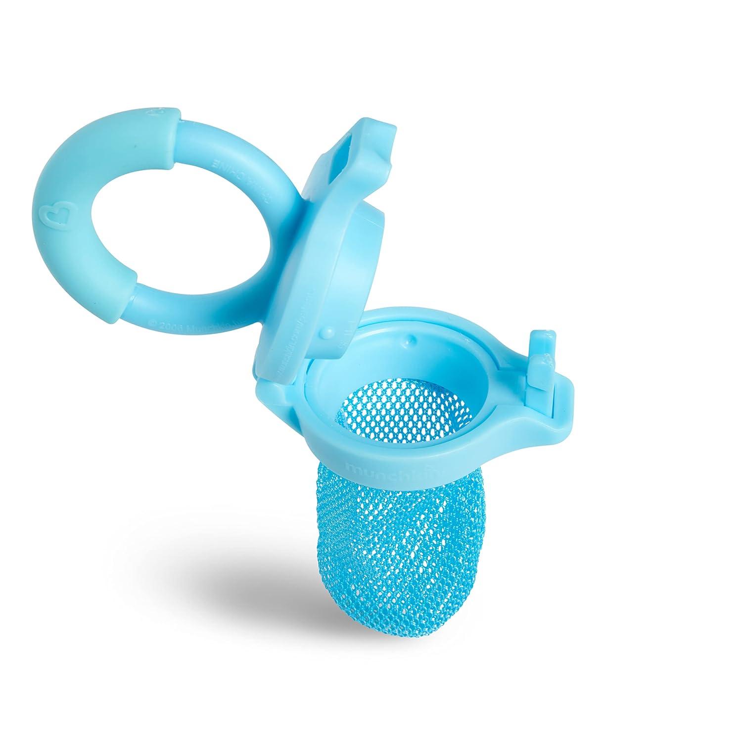 imageMunchkin Baby Feeder for Fresh Food and Fruit 2 Pack CoralPurpleBlueGreen
