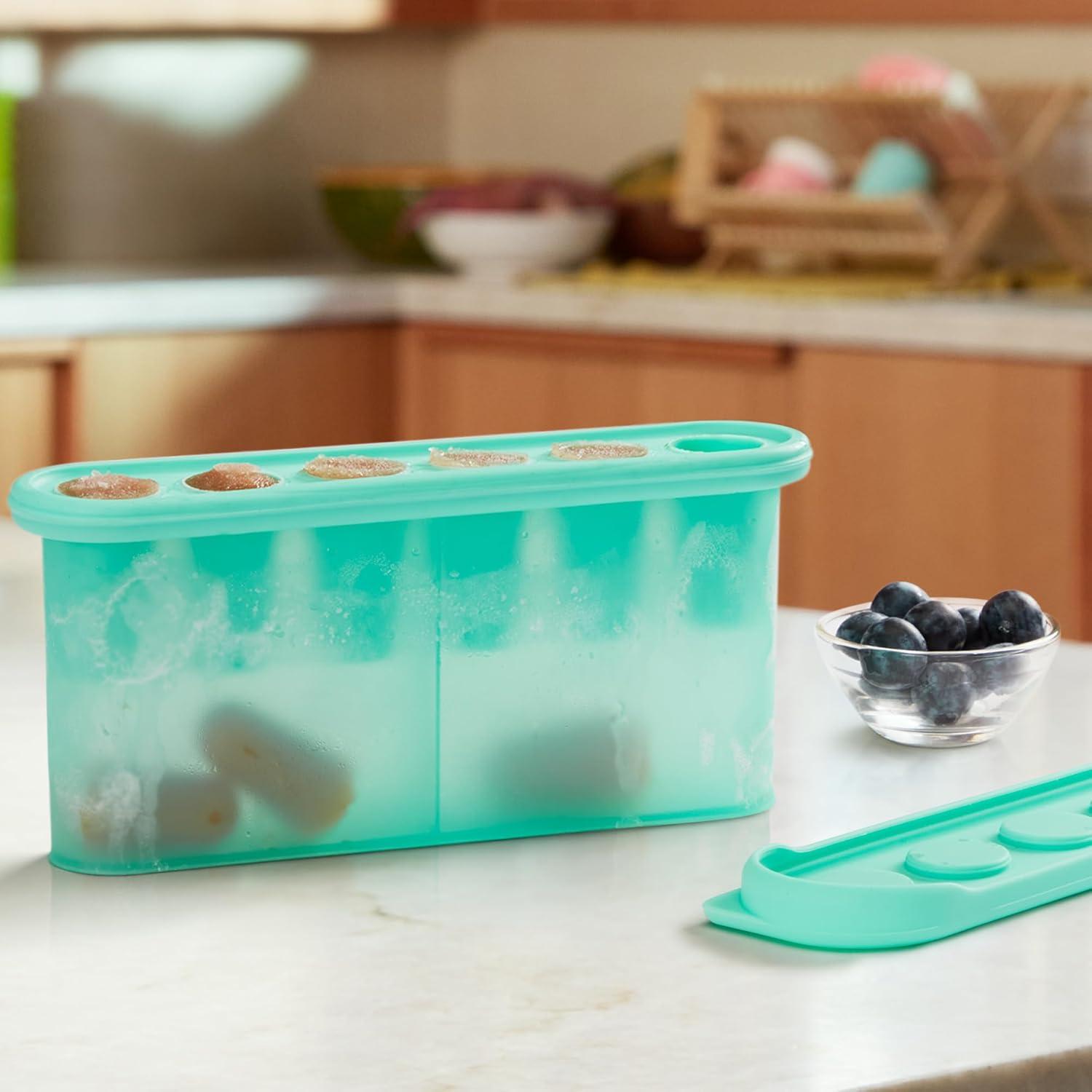 imageMunchkin Baby Feeders for Fresh Food and Fruit and Silicone Baby Food Freezer Tray BlueMintFreezer Tray  Mesh Feeders