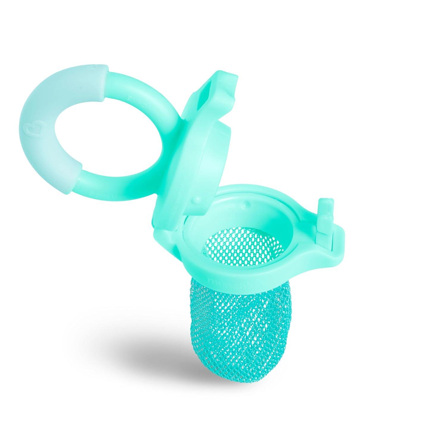 imageMunchkin Baby Feeders for Fresh Food and Fruit and Silicone Baby Food Freezer Tray BlueMintFreezer Tray  Mesh Feeders