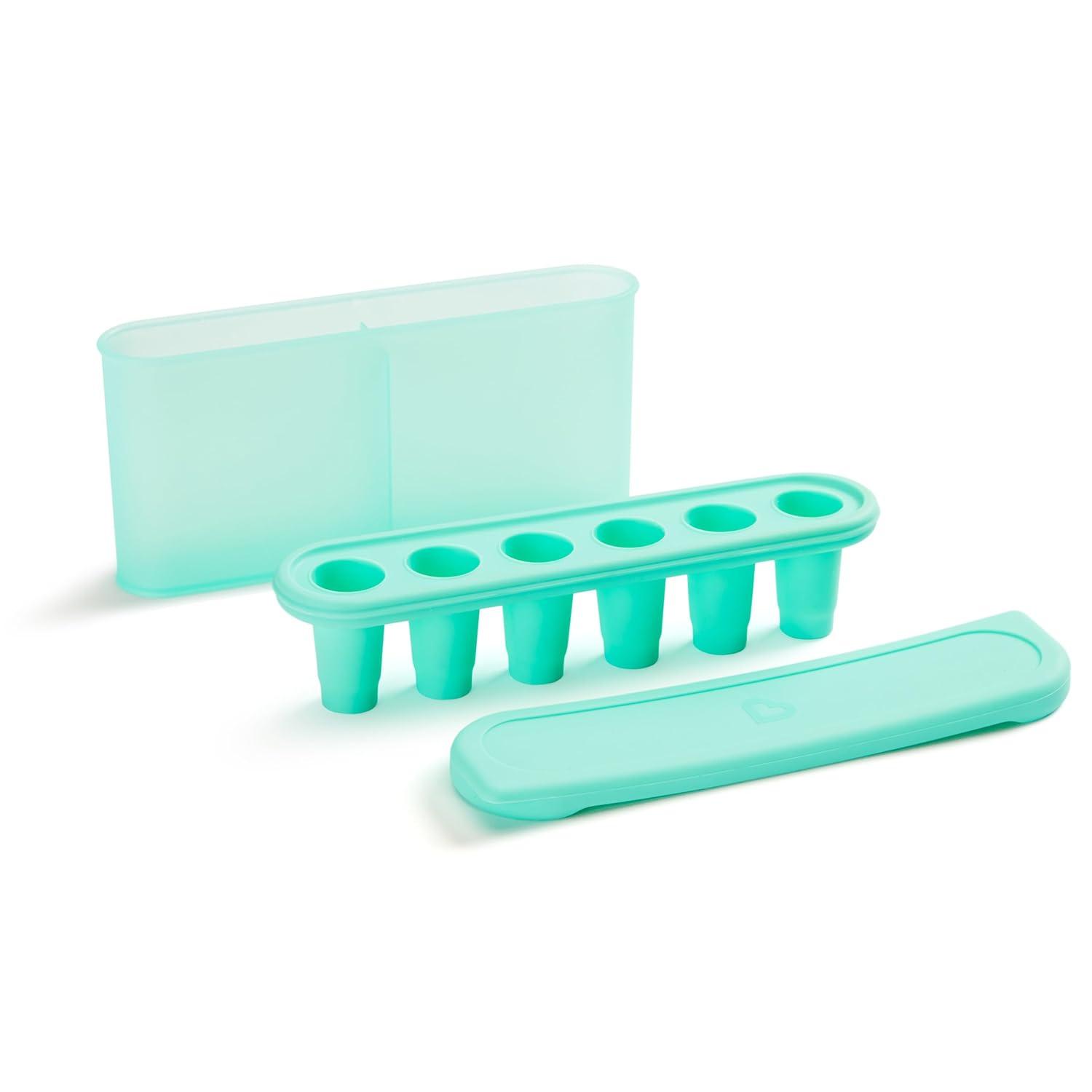 imageMunchkin Baby Feeders for Fresh Food and Fruit and Silicone Baby Food Freezer Tray BlueMintFreezer Tray  Mesh Feeders