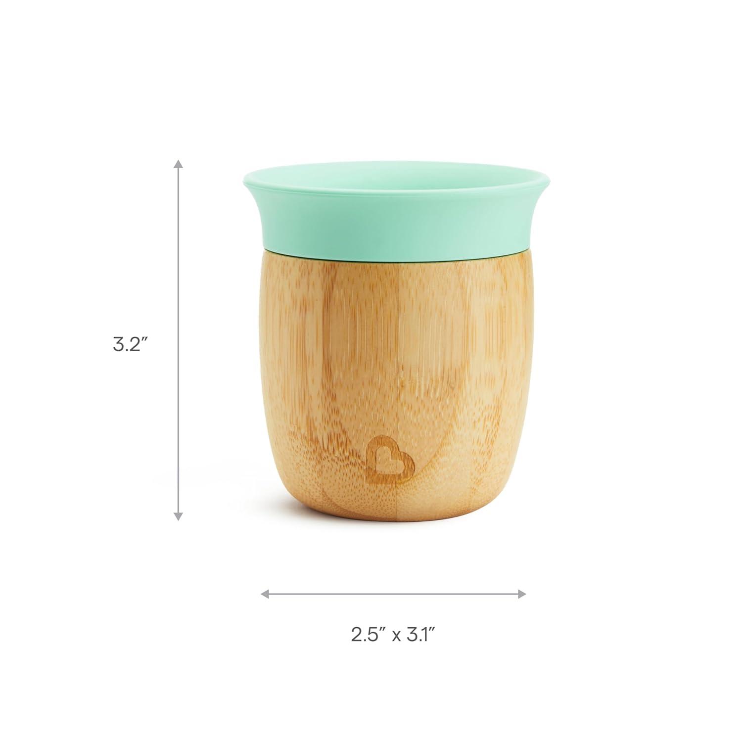 imageMunchkin Bambou 5oz Open Training Cup for Babies and Toddlers NonToxic Bamboo and FoodGrade Silicone51 Ounces