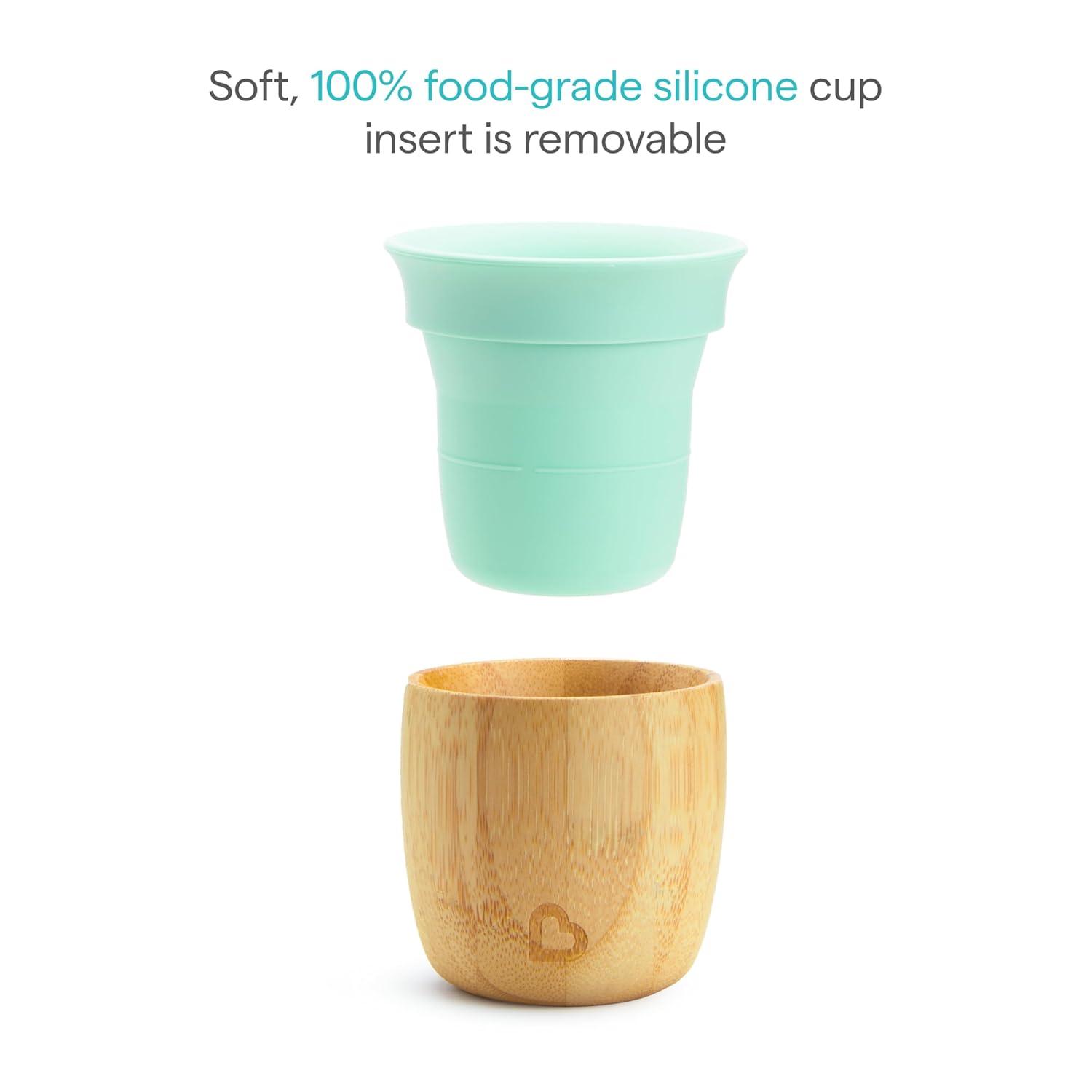 imageMunchkin Bambou 5oz Open Training Cup for Babies and Toddlers NonToxic Bamboo and FoodGrade Silicone51 Ounces