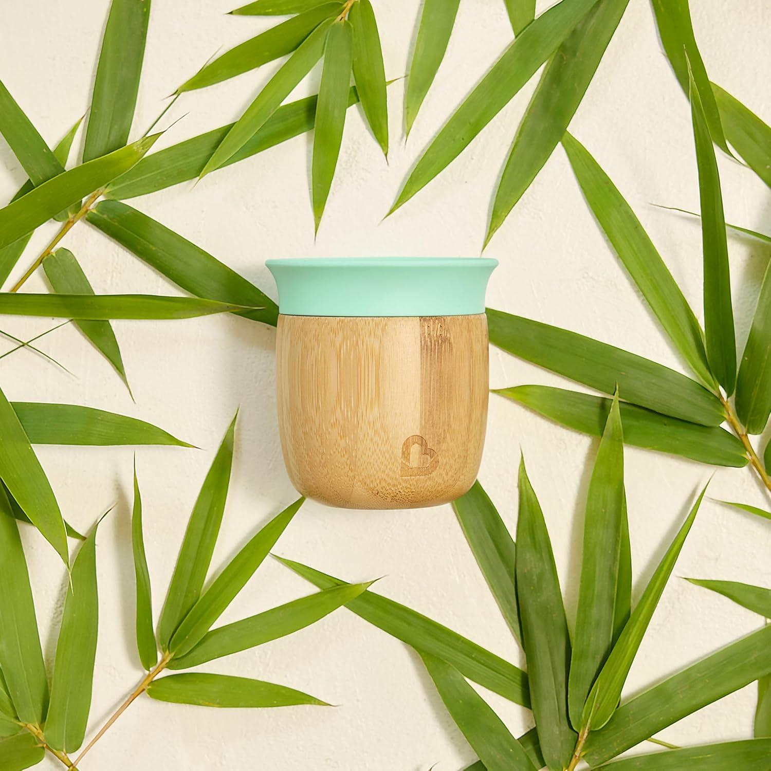 imageMunchkin Bambou 5oz Open Training Cup for Babies and Toddlers NonToxic Bamboo and FoodGrade Silicone51 Ounces