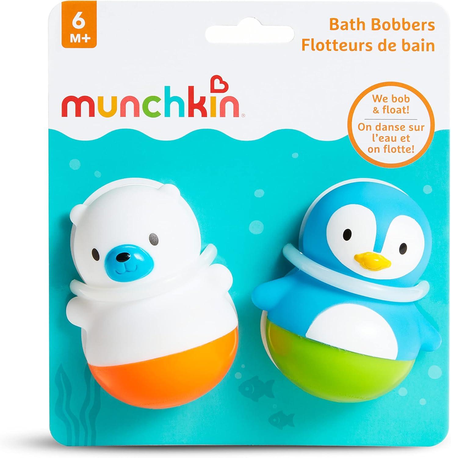imageMunchkin Bath Bobbers Mold Free Baby and Toddler Bath Toy 6 Months Polar BearPenguin2 Pack