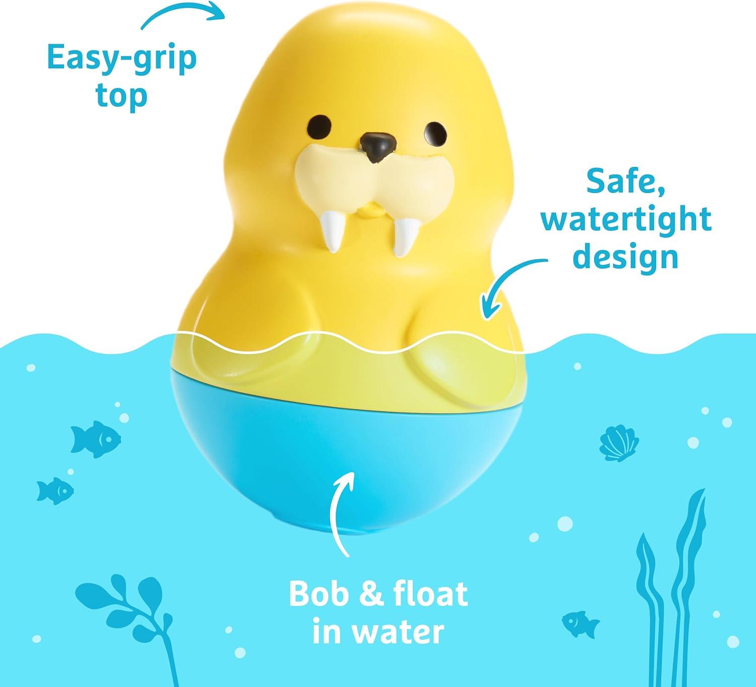 imageMunchkin Bath Bobbers Mold Free Baby and Toddler Bath Toy 6 Months Polar BearPenguin2 Pack