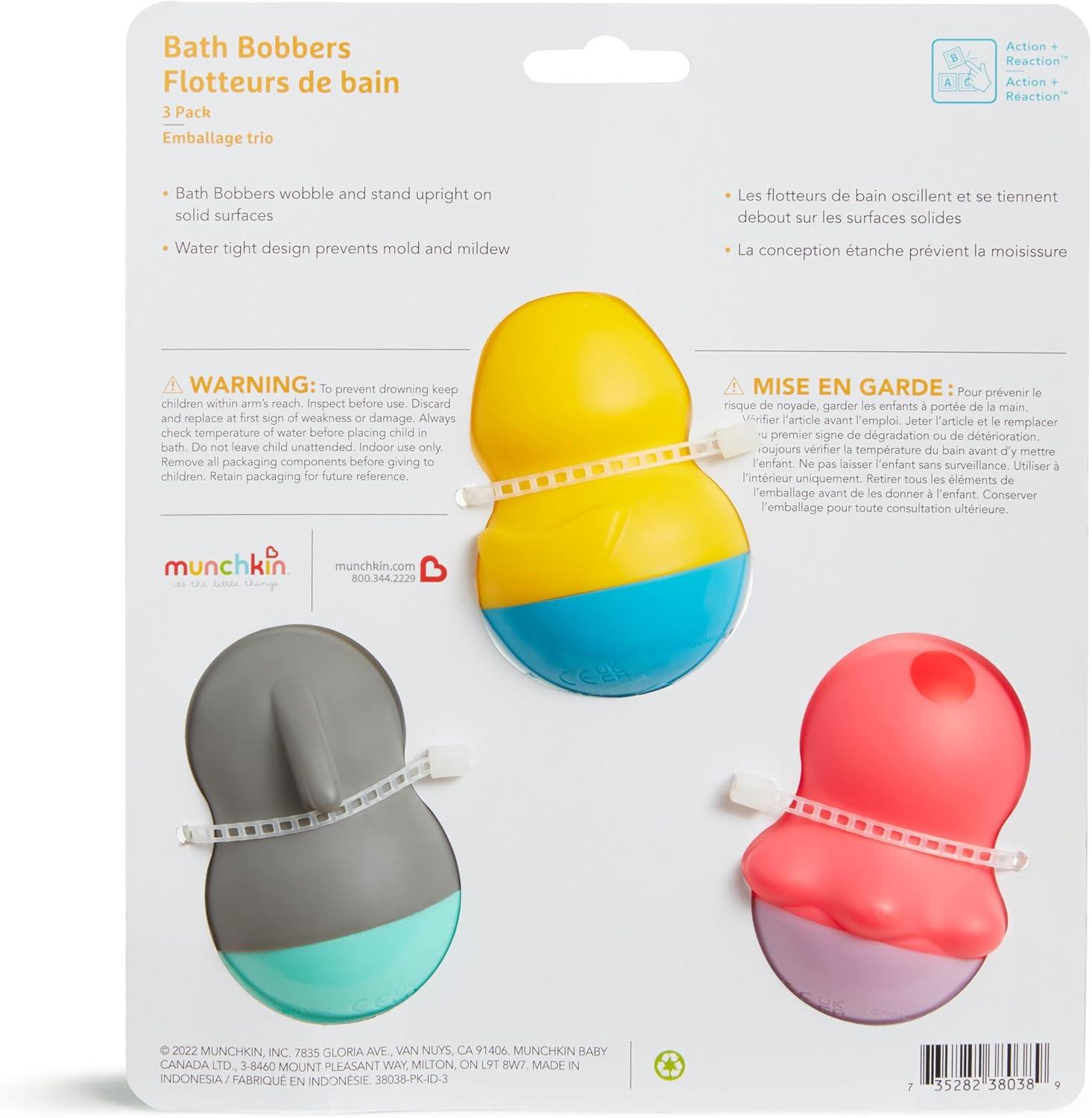 imageMunchkin Bath Bobbers Mold Free Baby and Toddler Bath Toy 6 Months Polar BearPenguin3 Pack