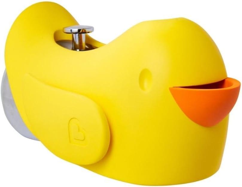 imageMunchkin Beak Bath Spout Cover Safety Guard with Builtin bubble bath dispenser Yellow1 Count Pack of 1