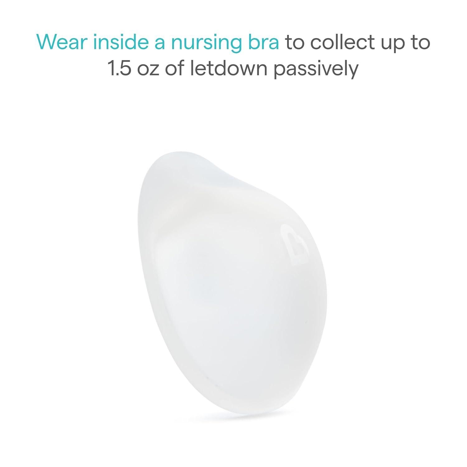 imageMunchkin Breast Milk Collector Cups with Storage Plug Food Grade Silicone BPA Free 15 Ounces Each  Discreet ampamp Comfortable Leak Free Breastfeeding Essential for Postpartum Moms 2 Pack