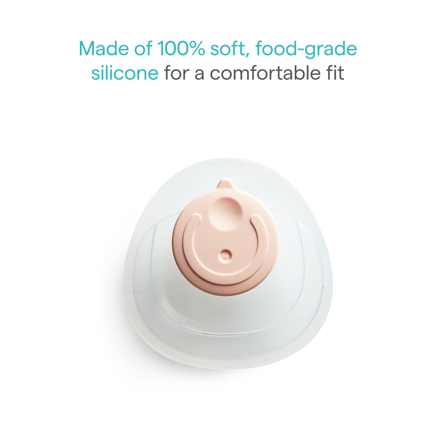 imageMunchkin Breast Milk Collector Cups with Storage Plug Food Grade Silicone BPA Free 15 Ounces Each  Discreet ampamp Comfortable Leak Free Breastfeeding Essential for Postpartum Moms 2 Pack