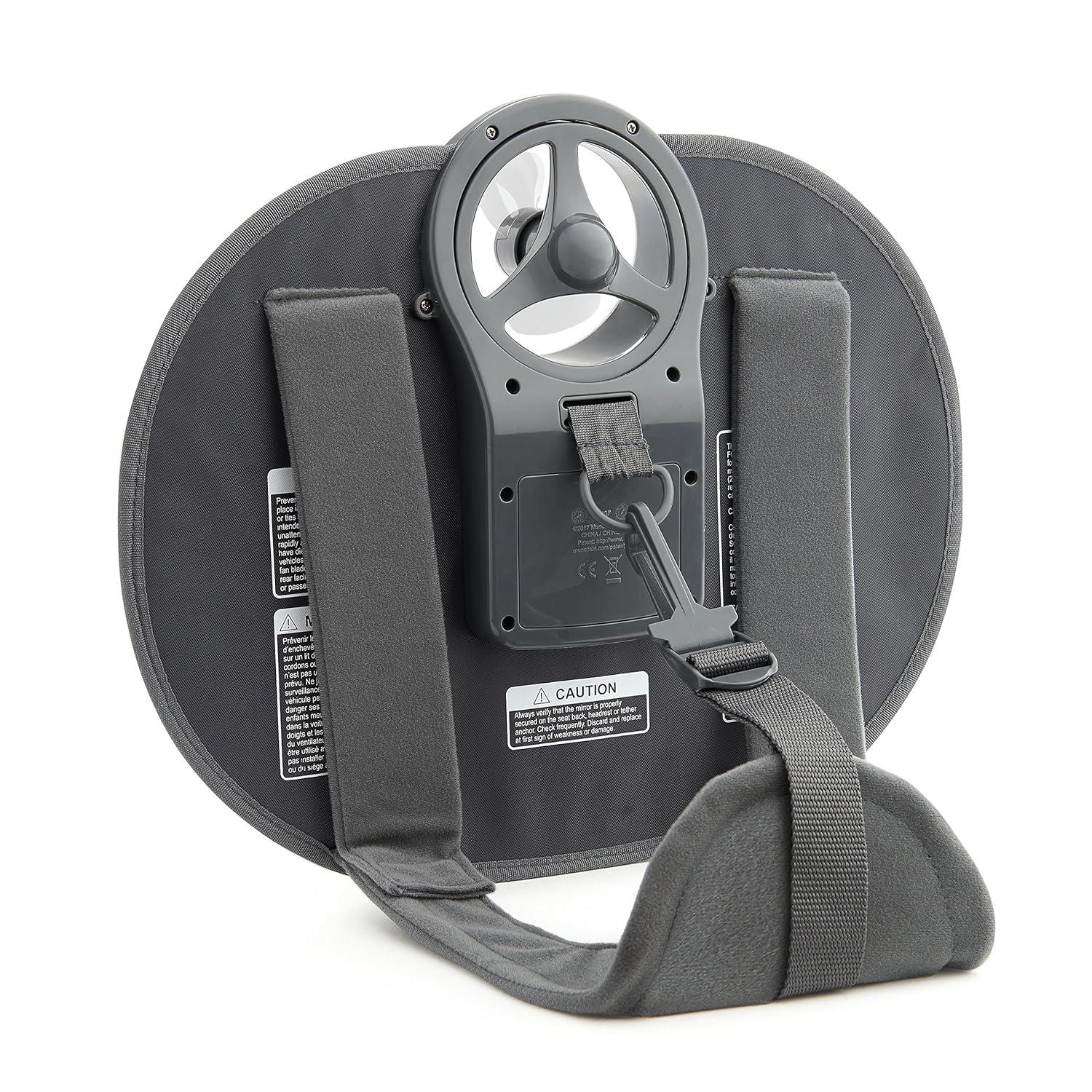 imageMunchkin Brica Breeze Baby inSight Fan Car Mirror Grey