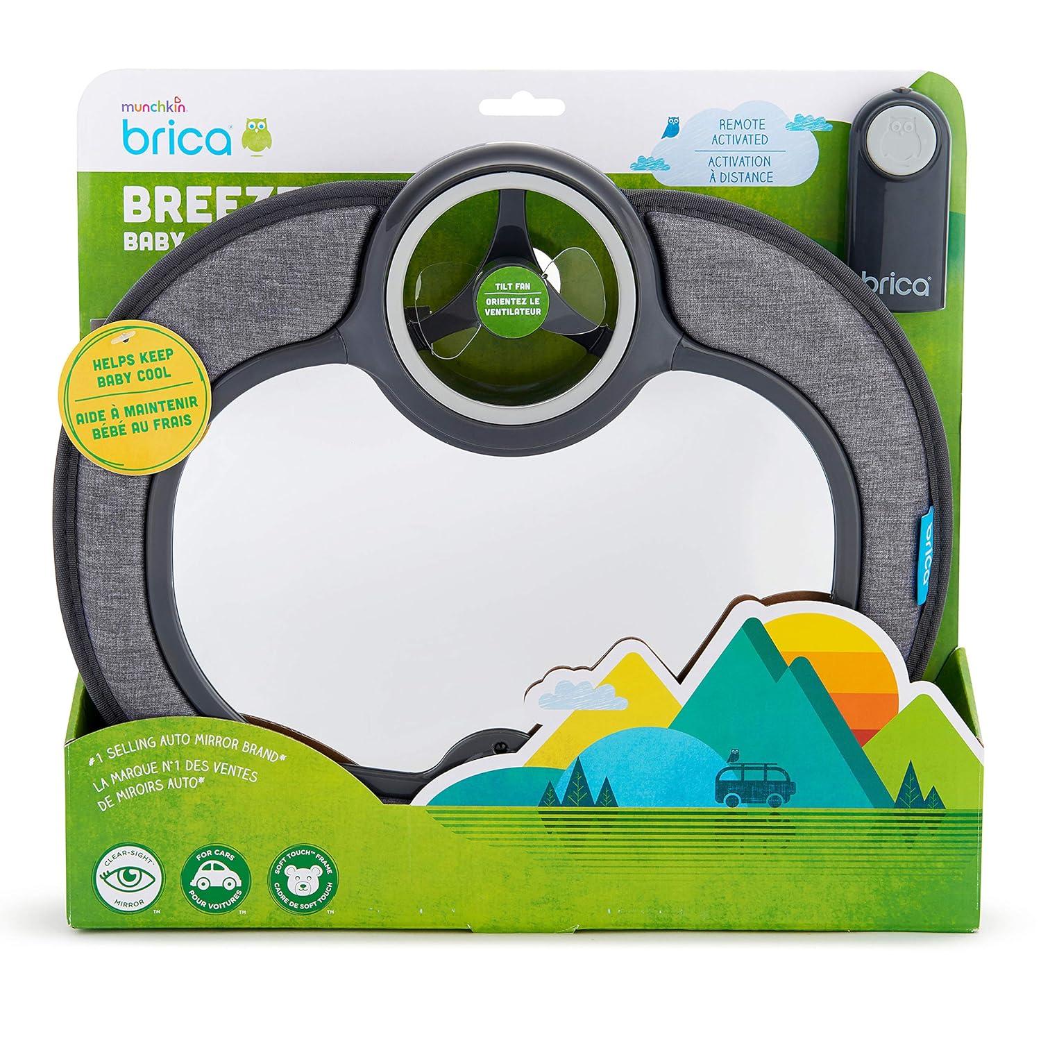 imageMunchkin Brica Breeze Baby inSight Fan Car Mirror Grey