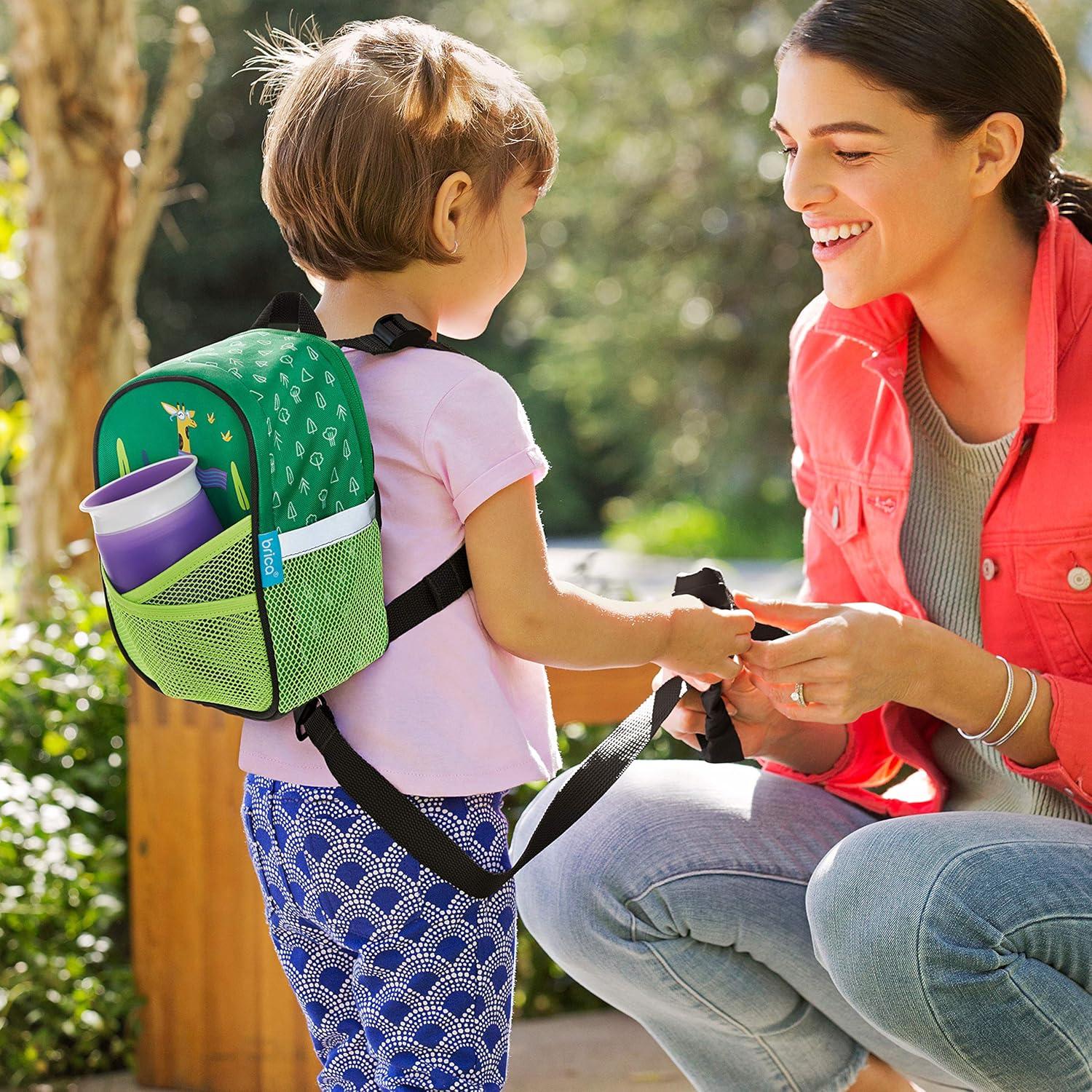 imageMunchkin Brica ByMySide Toddler Safety Harness Backpack with Leash Giraffe GreenGiraffe