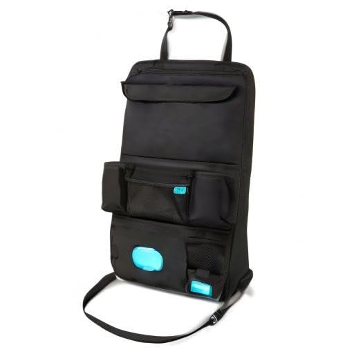 imageMunchkin Brica Car Backseat Organizer with Tablet Holder and Wipes Case Black