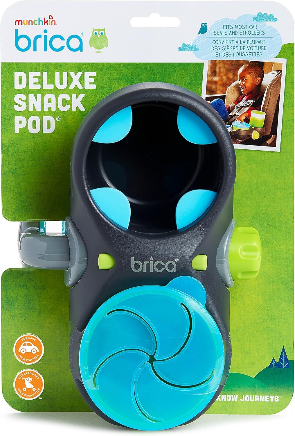 imageMunchkin Brica Deluxe Snack Pod BlueGrey 613651 Count Pack of 1