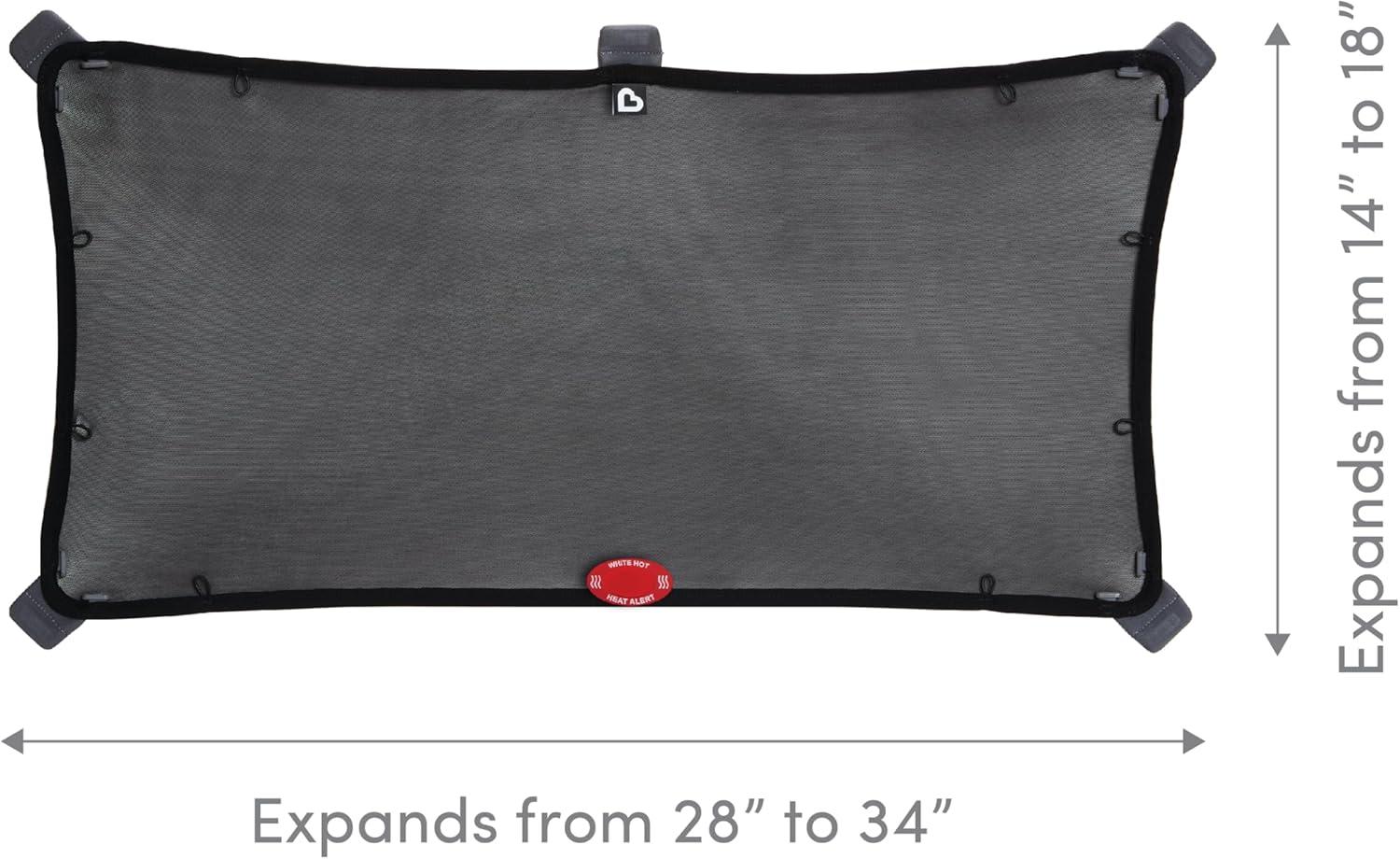 imageMunchkin Brica Magnetic Stretch to Fit Sun Shade Black 2 Pack1 Count Pack of 1