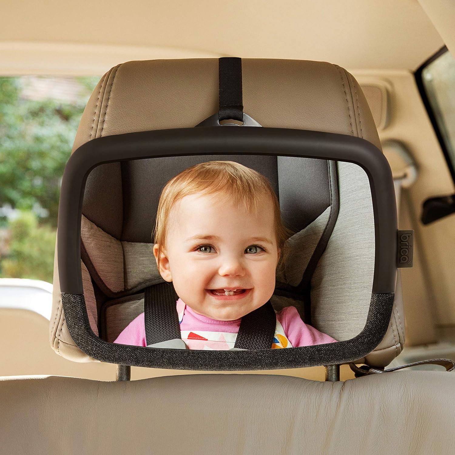 imageMunchkin Brica Magnetic Stretch to Fit Sun Shade and 360 Pivot Baby inSight WideAngle Adjustable Car Mirror