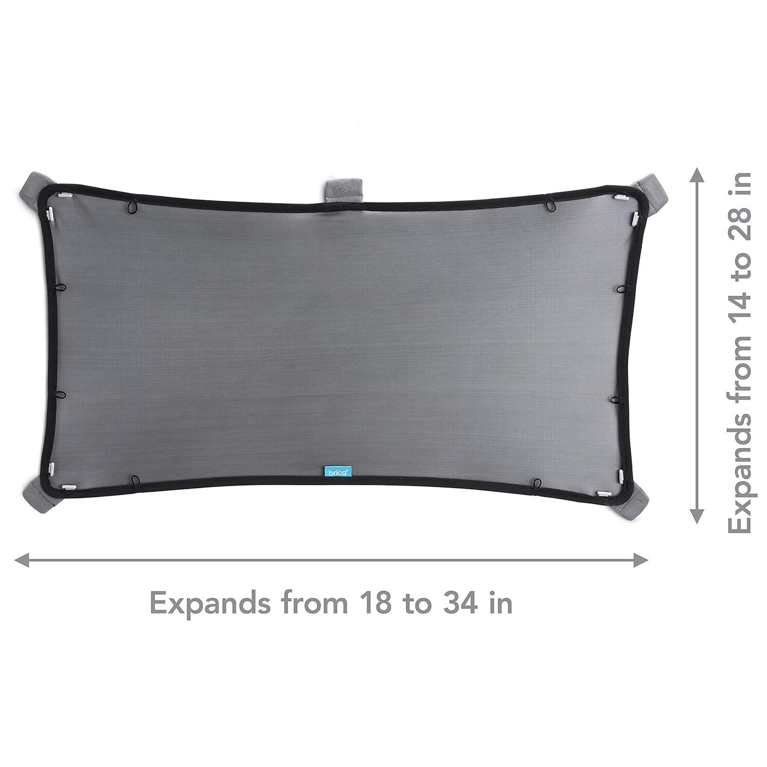 imageMunchkin Brica Magnetic Stretch to Fit Sun Shade and 360 Pivot Baby inSight WideAngle Adjustable Car Mirror