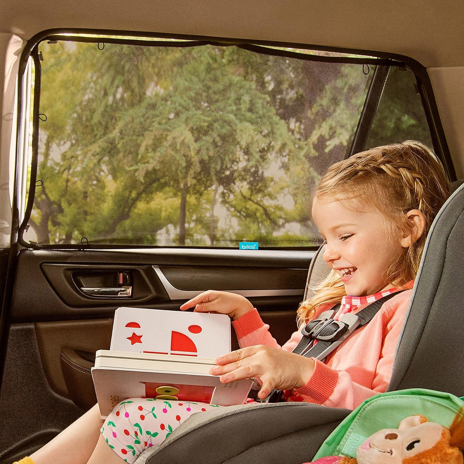 imageMunchkin Brica Magnetic Stretch to Fit Sun Shade and 360 Pivot Baby inSight WideAngle Adjustable Car Mirror