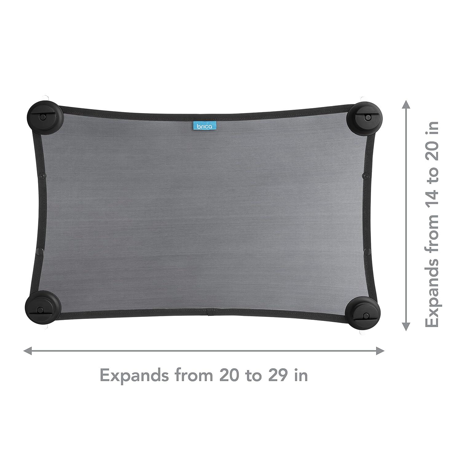 imageMunchkin Brica Stretch to Fit Car Window Sun Shade Helps Block UVAUVB Rays1 Count Pack of 1