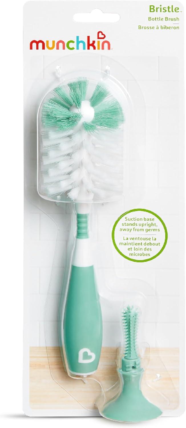 imageMunchkin Bristle Bottle Brush Grey 2 PackSage and White