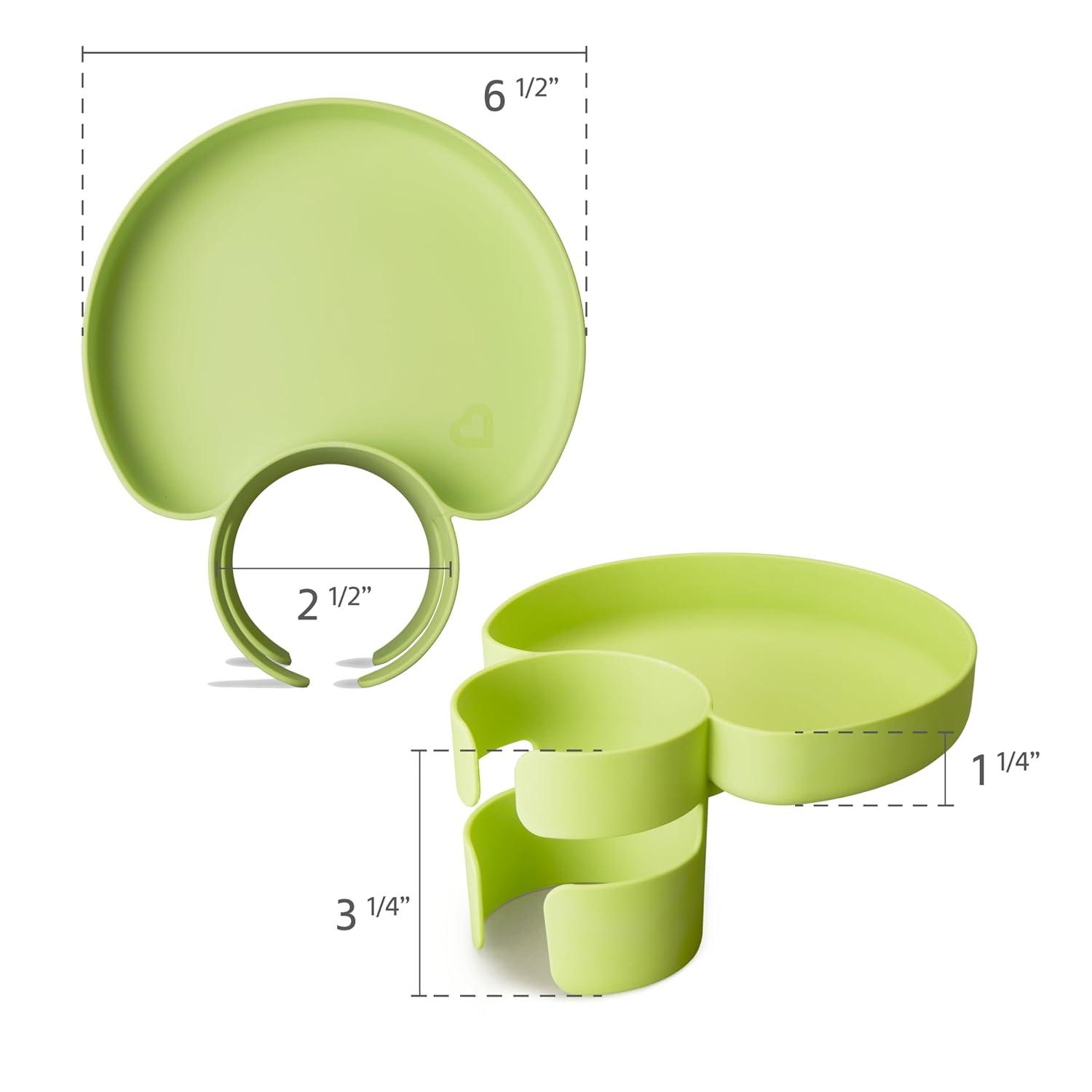 imageMunchkin Carseat Tray  Toddler Travel ampamp Road Trip Accessory for MessFree Snacking in The Car GreyGreen