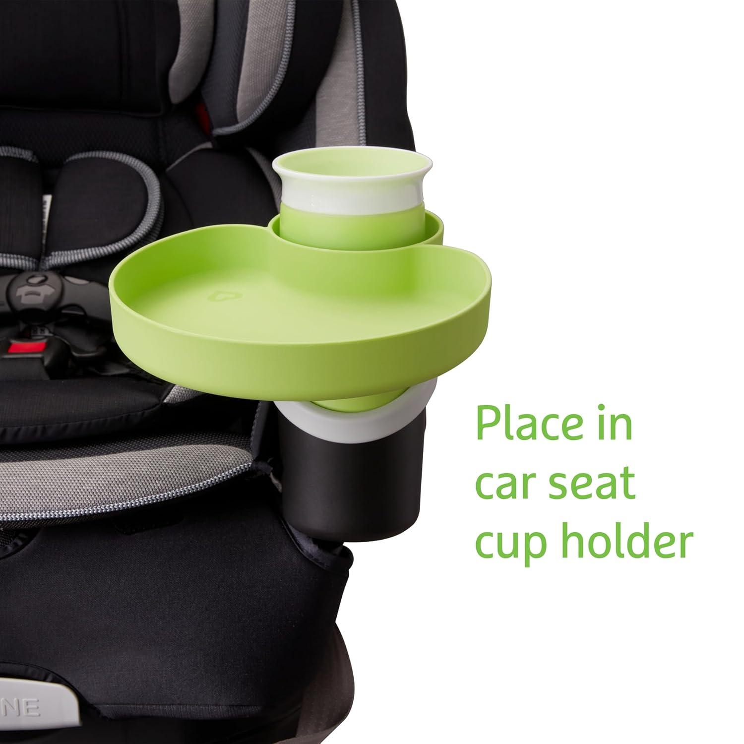 imageMunchkin Carseat Tray  Toddler Travel ampamp Road Trip Accessory for MessFree Snacking in The Car GreyGreen