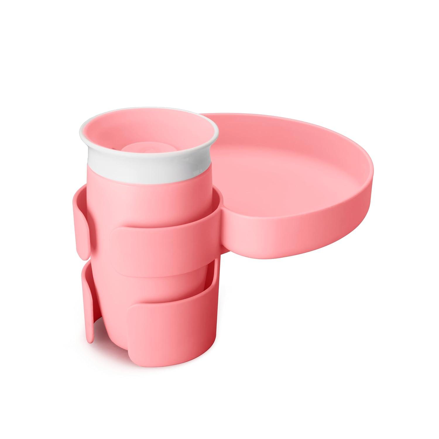 imageMunchkin Carseat Tray  Toddler Travel ampamp Road Trip Accessory for MessFree Snacking in The Car GreyPink
