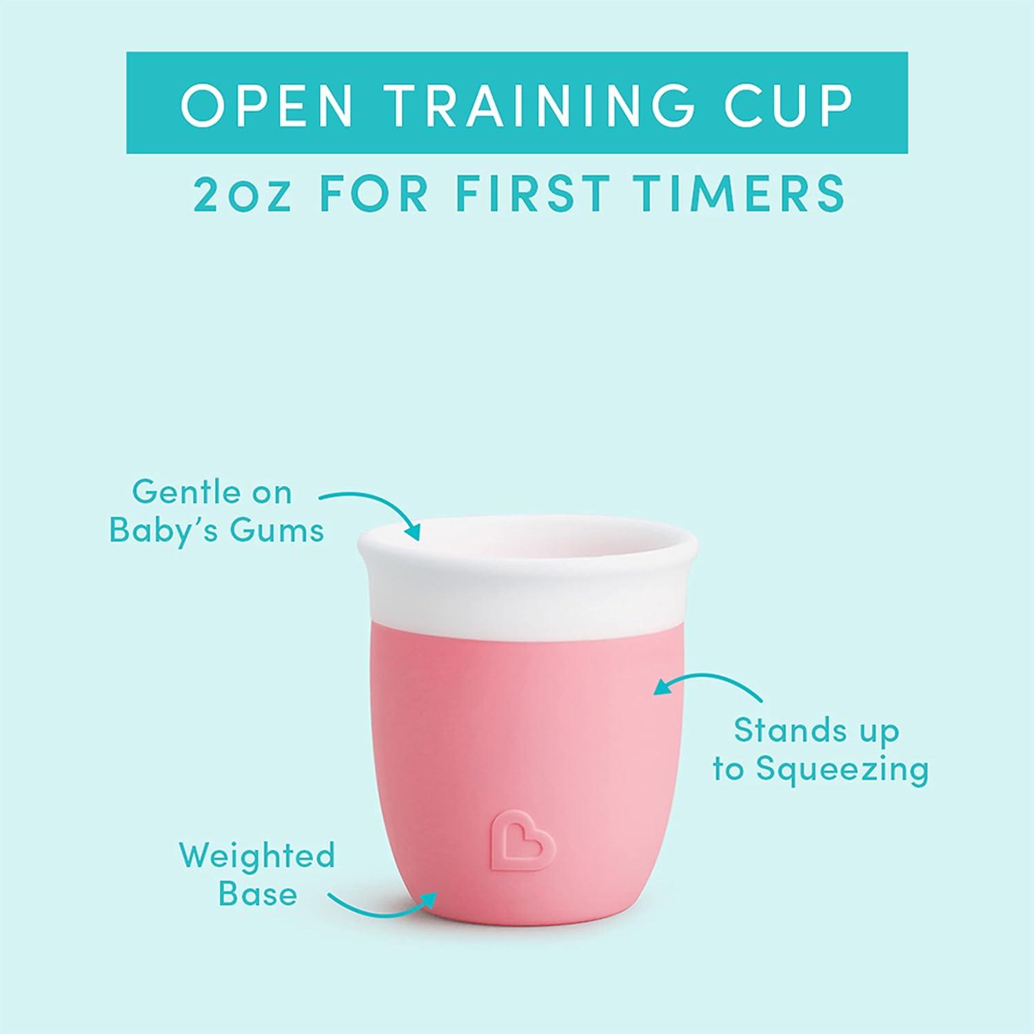 imageMunchkin Cest Silicone Open Training Cup for Babies and Toddlers 4 Months 2 Ounce MintMint