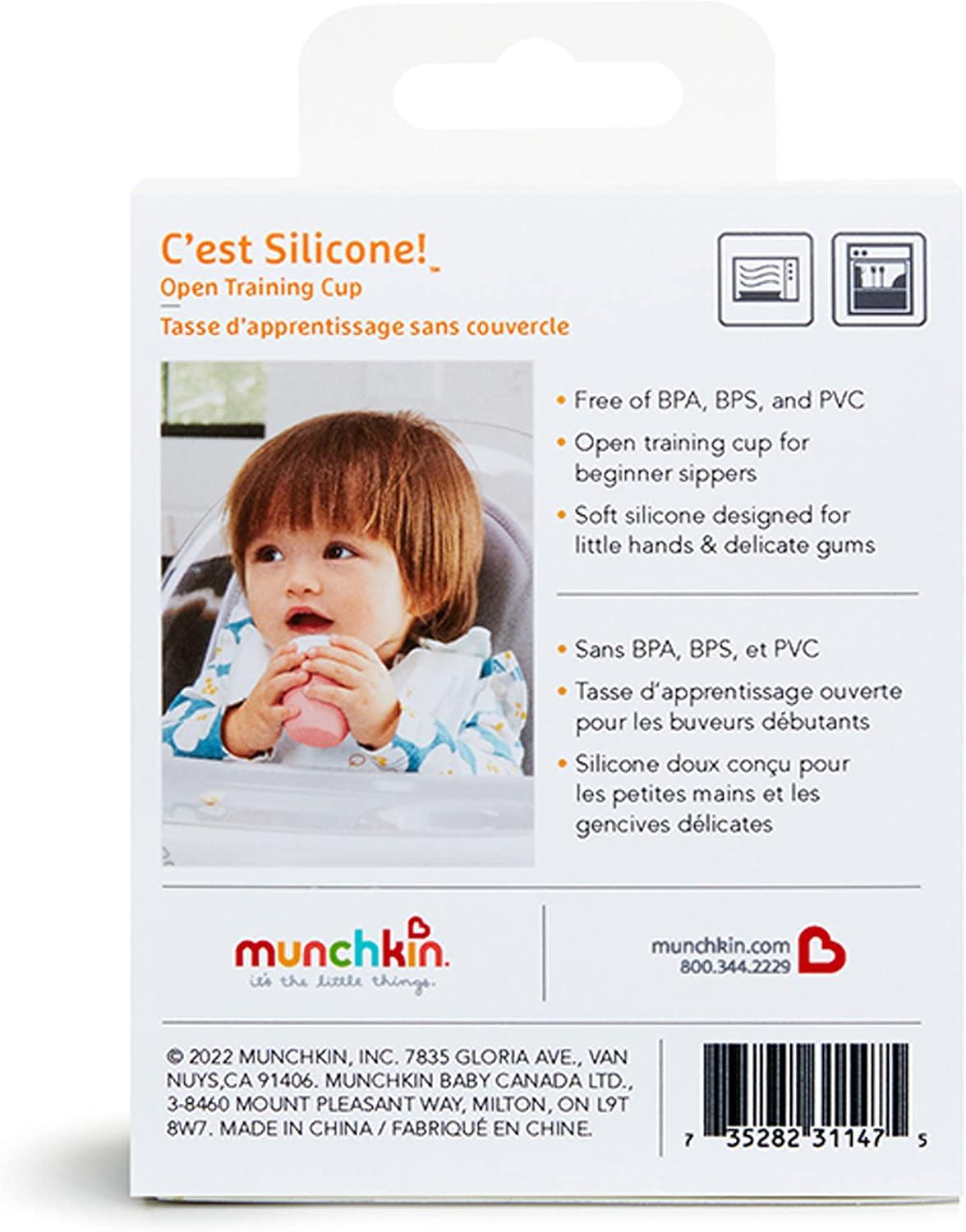 imageMunchkin Cest Silicone Open Training Cup for Babies and Toddlers 4 Months 2 Ounce MintMint