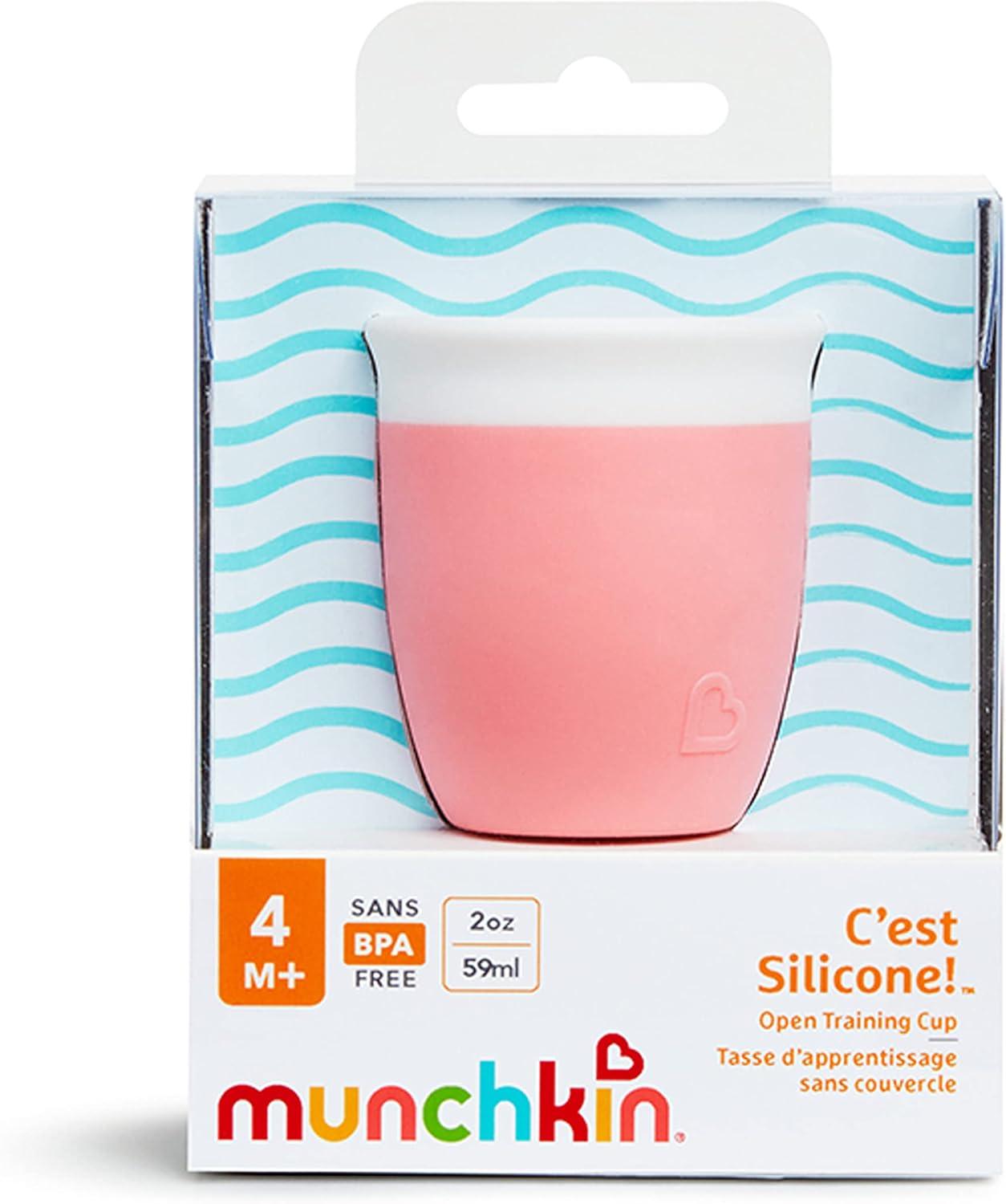 imageMunchkin Cest Silicone Open Training Cup for Babies and Toddlers 4 Months 2 Ounce MintMint
