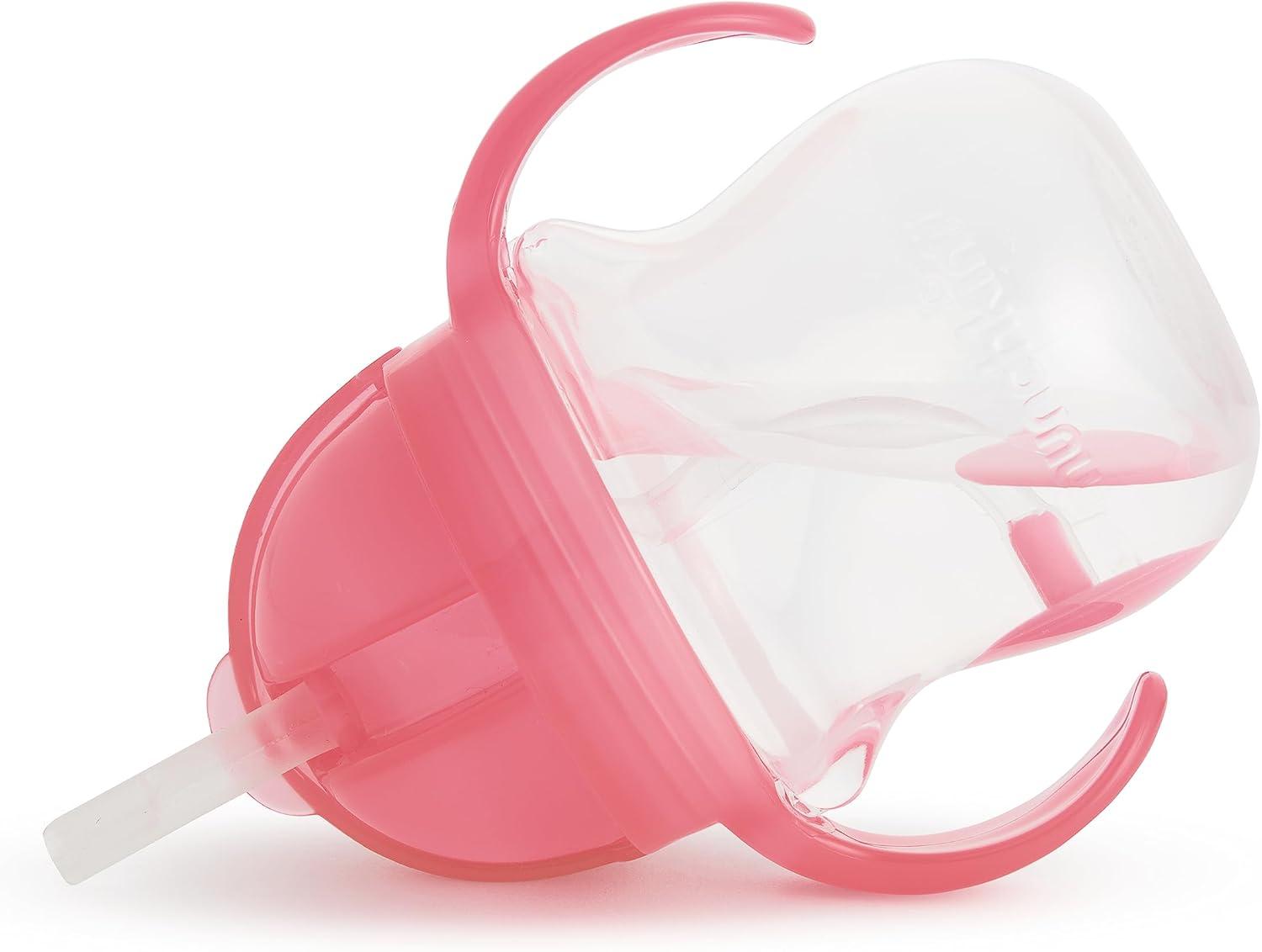 imageMunchkin Cest Silicone Open Training Cup with Straw for Babies and Toddlers 6 Months 4 Ounce MintCoral