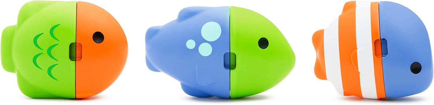imageMunchkin ColorMix Fish Fun Bath Toy for Baby and Toddler Changes Color in Water3 Count Pack of 1