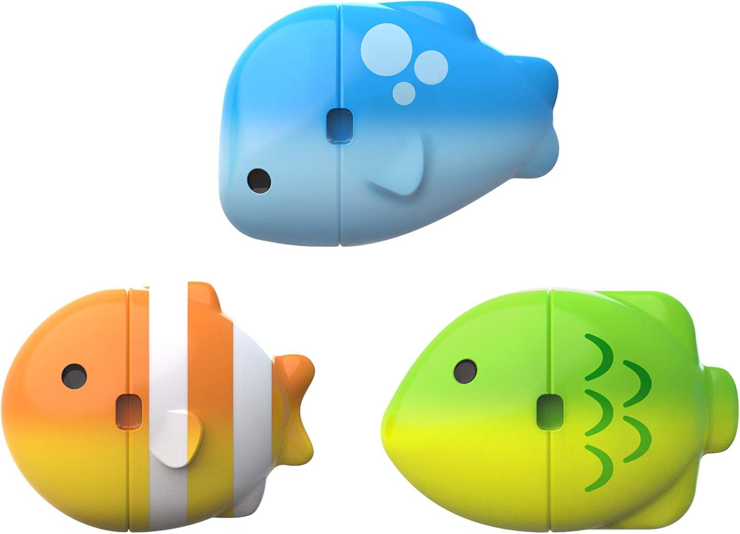 imageMunchkin ColorMix Fish Fun Bath Toy for Baby and Toddler Changes Color in Water3 Count Pack of 1
