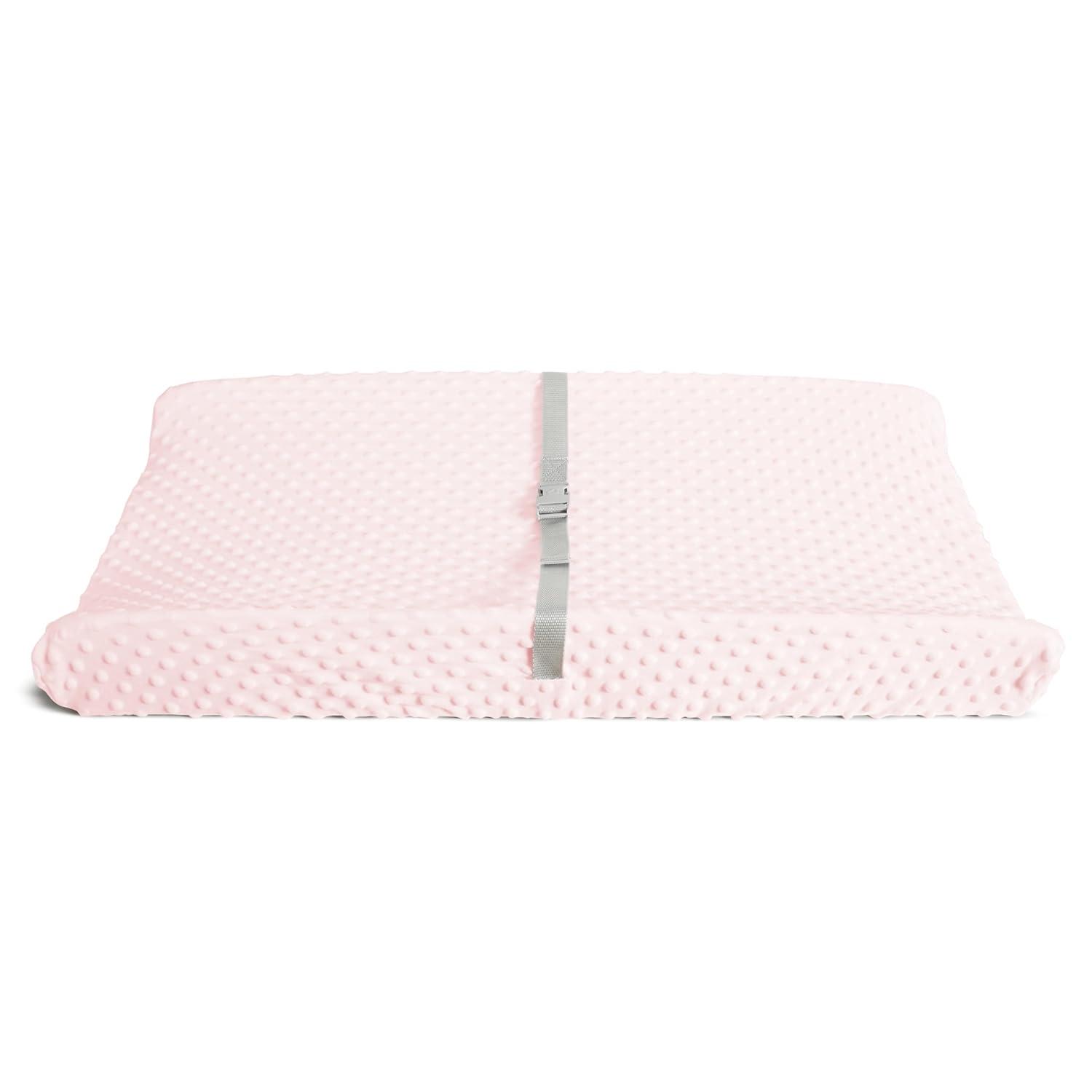 imageMunchkin Diaper Changing Pad Covers 2 Pack BlueWhite  Fits Standard Contoured Changing PadsPinkWhite
