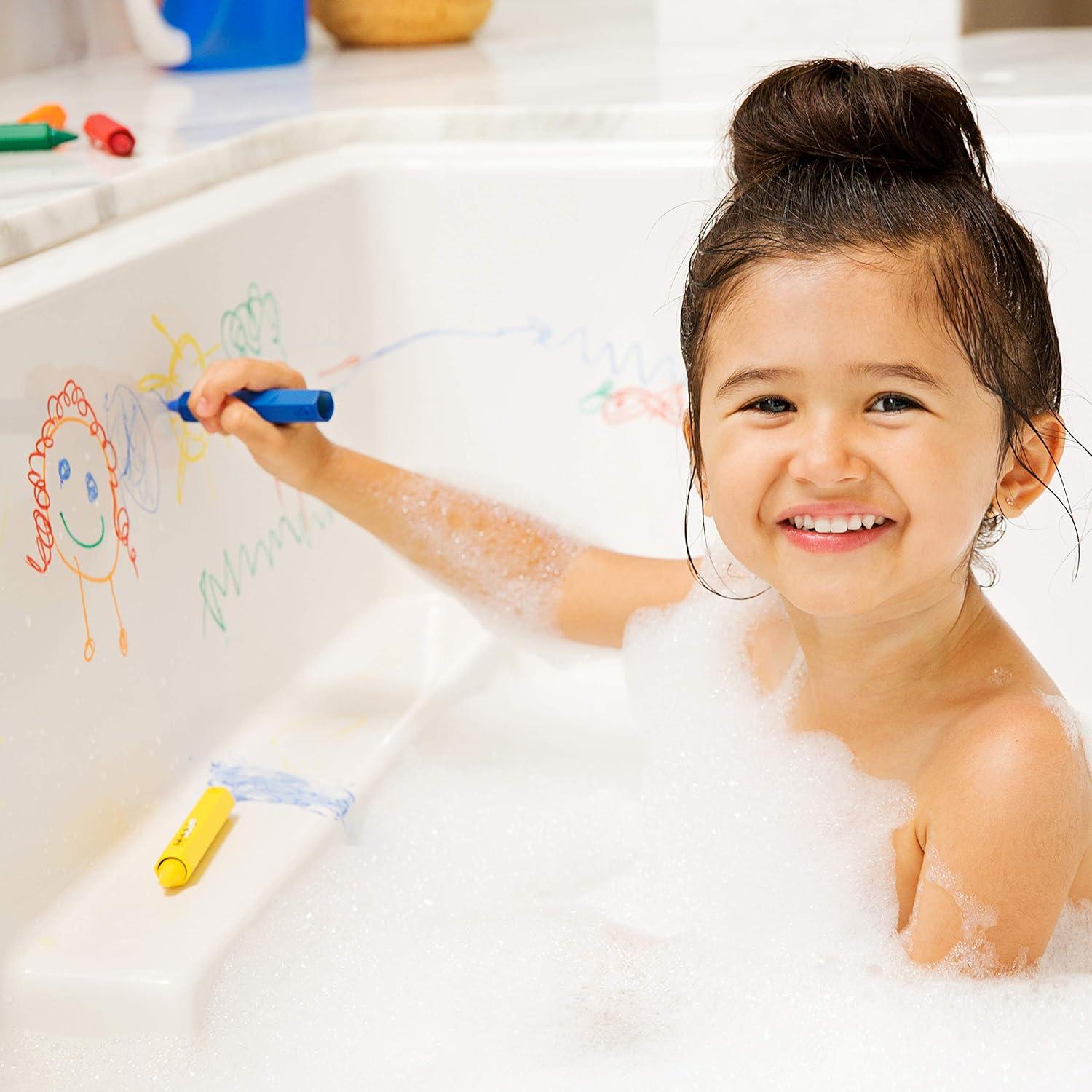 imageMunchkin Draw Bath Crayons Toddler Bathtub Toys NonToxic and Washable For Kids 36 Months and Up 10 Count5 Pack
