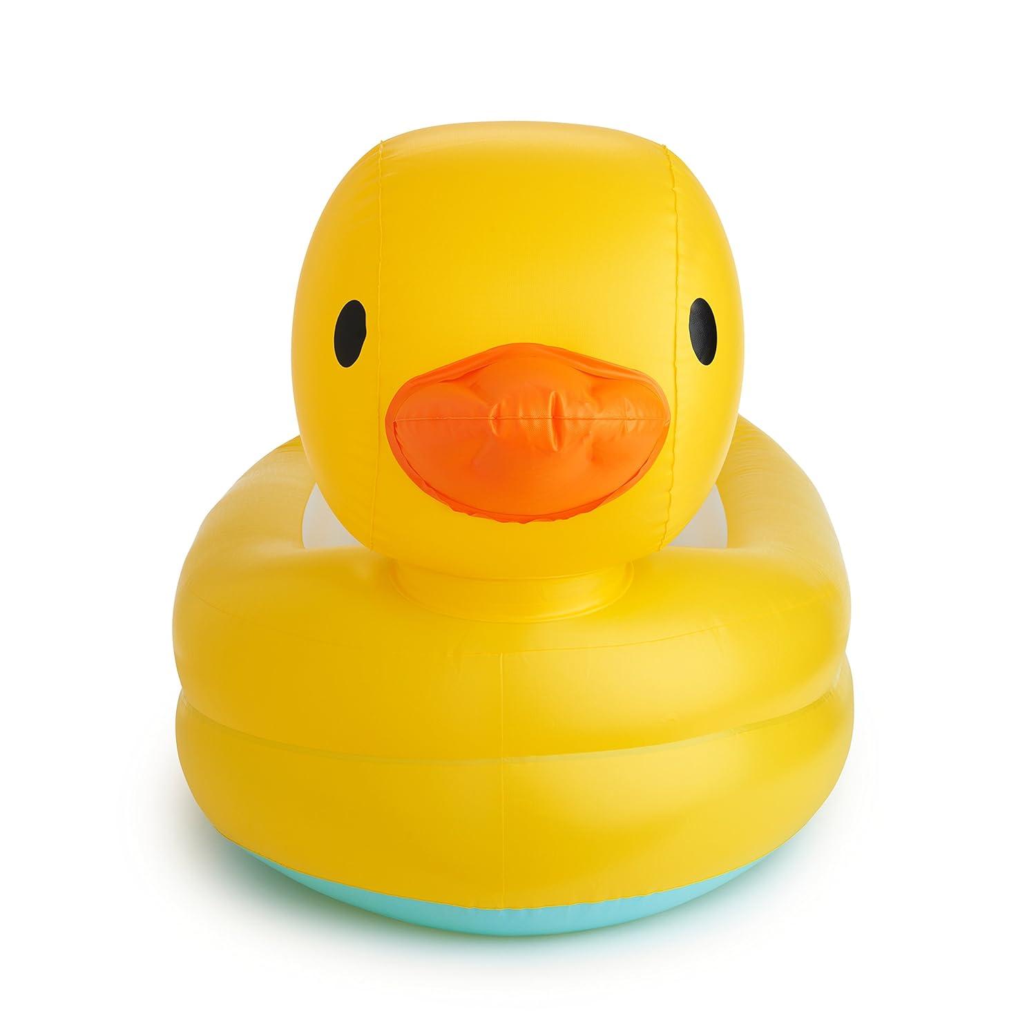 imageMunchkin Duck Inflatable Baby Bathtub with White Hot Heat Alert Classic Yellow DuckyDuck