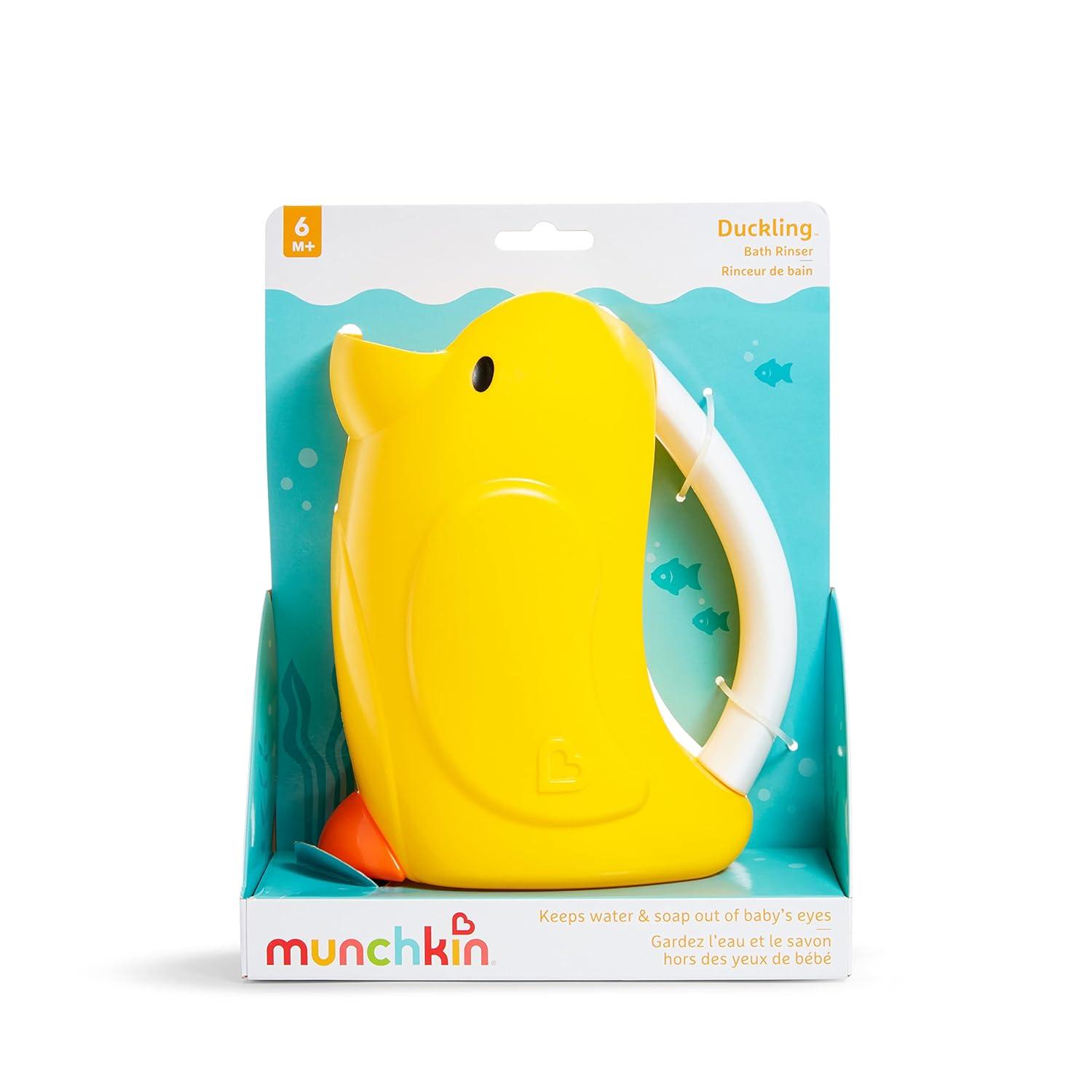 imageMunchkin Duckling Shampoo Bath Rinser Cup Ultra Soft and Flexible Rim Babies Toddlers and Kids Yellow DuckBath Rinser