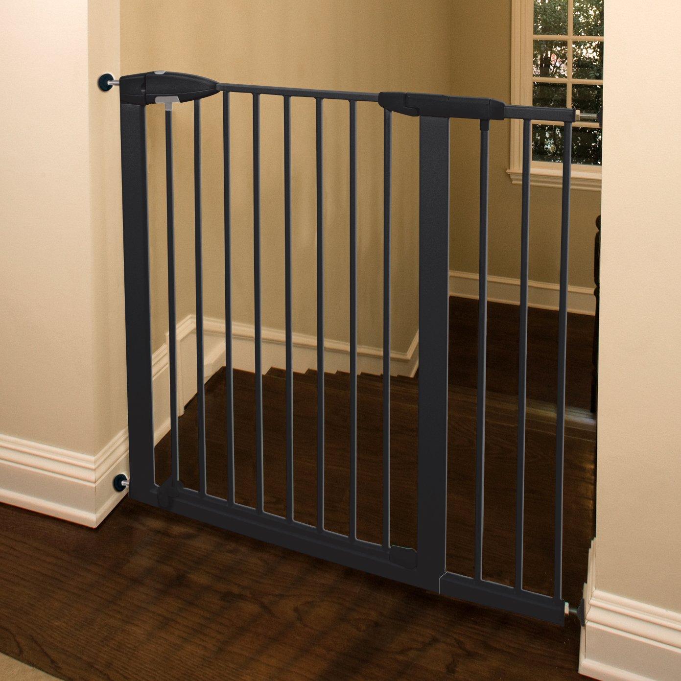 imageMunchkin Easy Close XL Metal Baby Gate 295quot  516quot Wide Black Model MK0009111Dark Grey