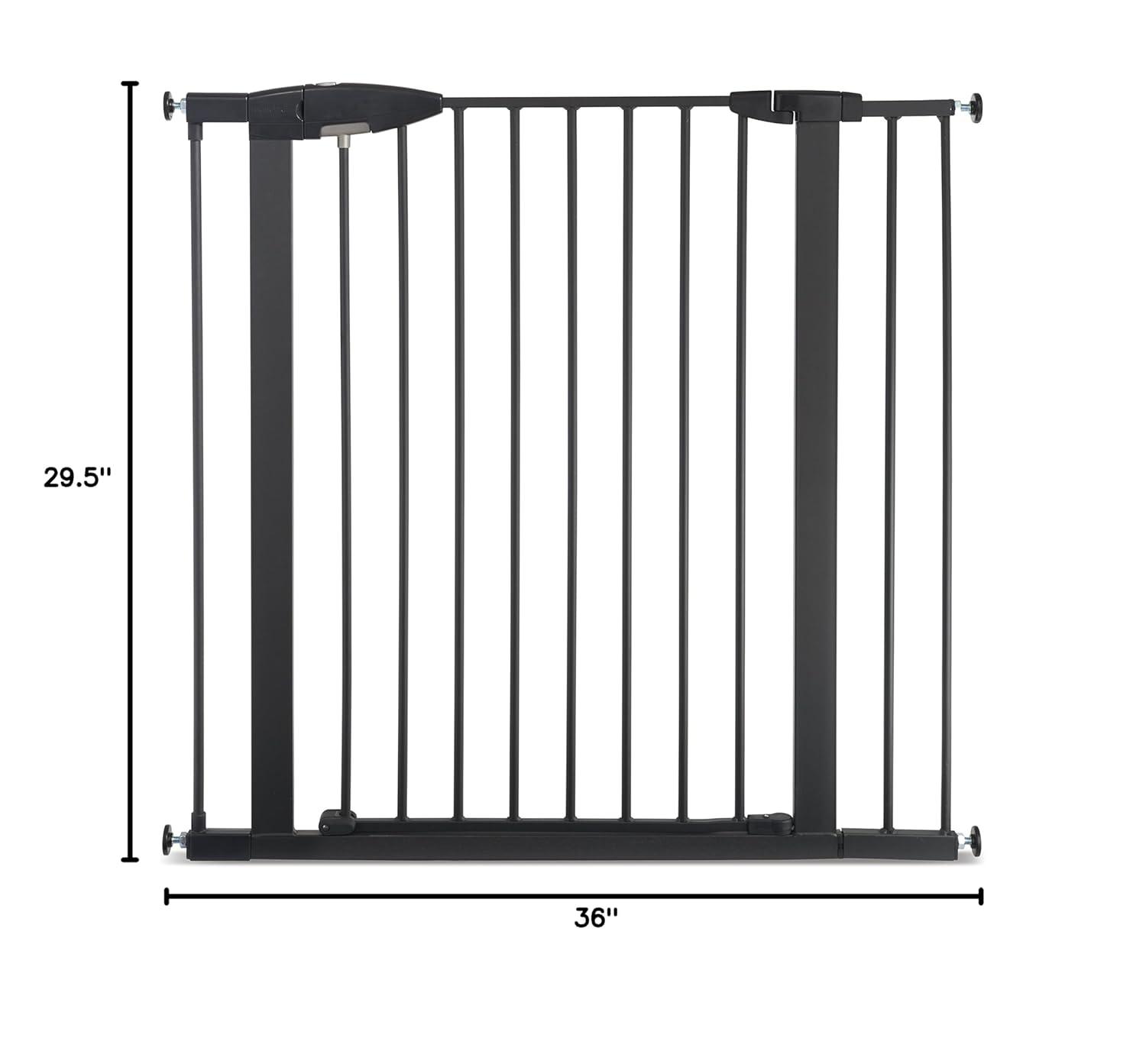 imageMunchkin Easy Close XL Metal Baby Gate 295quot  516quot Wide Black Model MK0009111Dark Grey